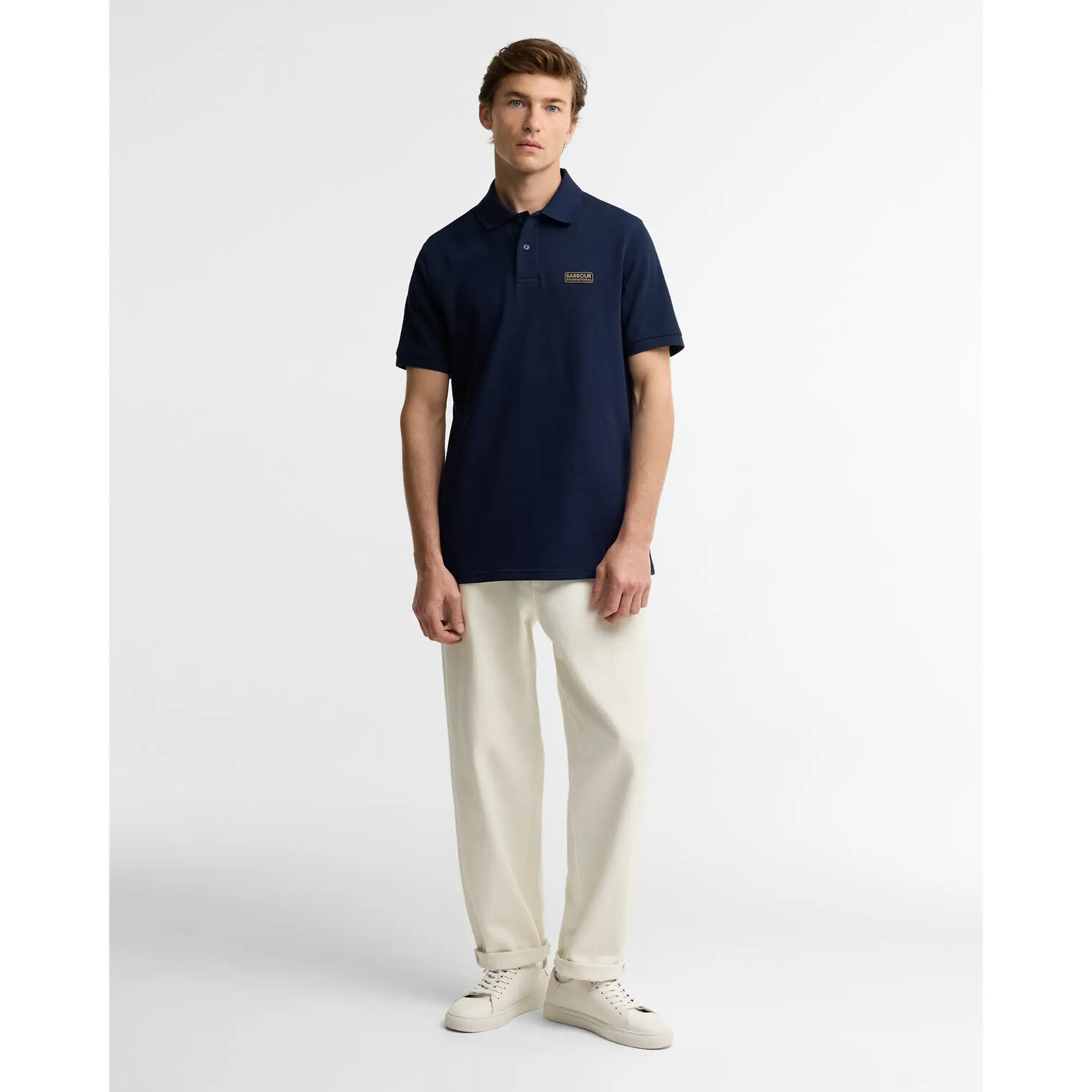 Product image 3 of 5 of Barbour International Men's Essential Polo Shirt - Navy Blazer