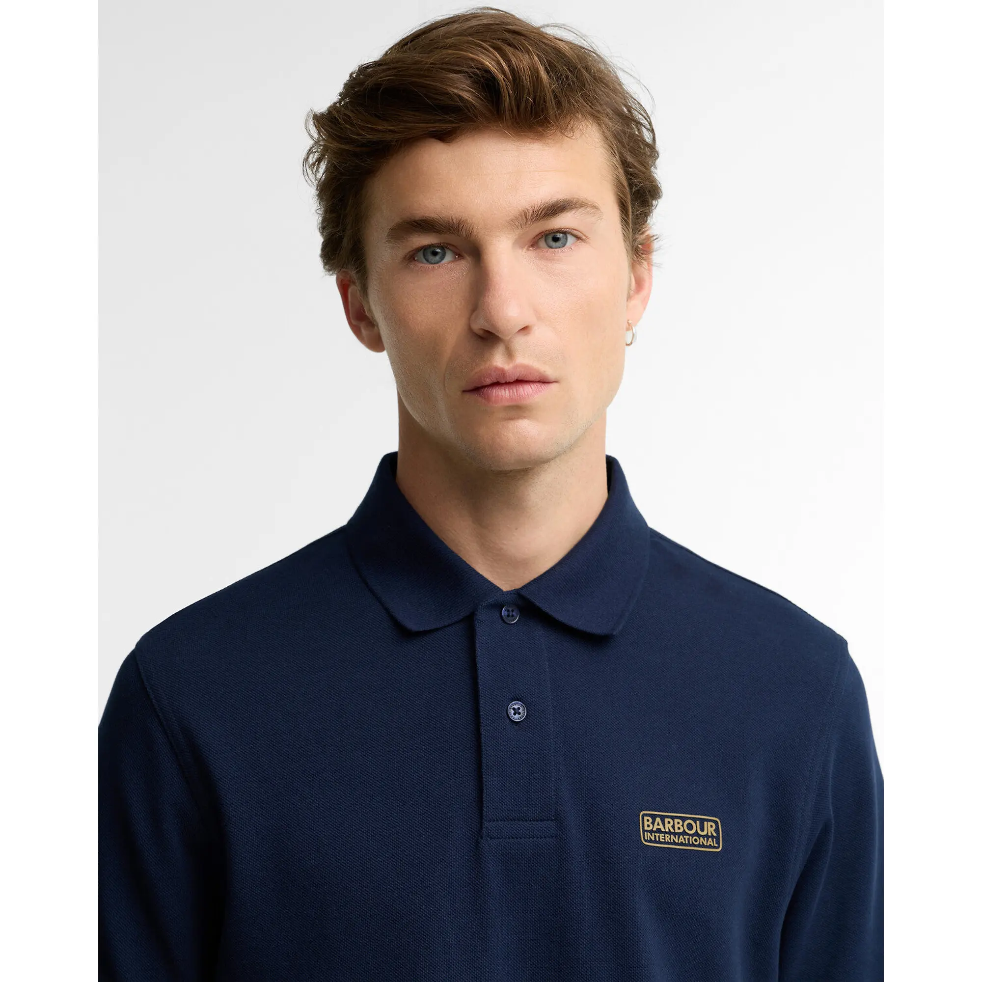 Product image 5 of 5 of Barbour International Men's Essential Polo Shirt - Navy Blazer