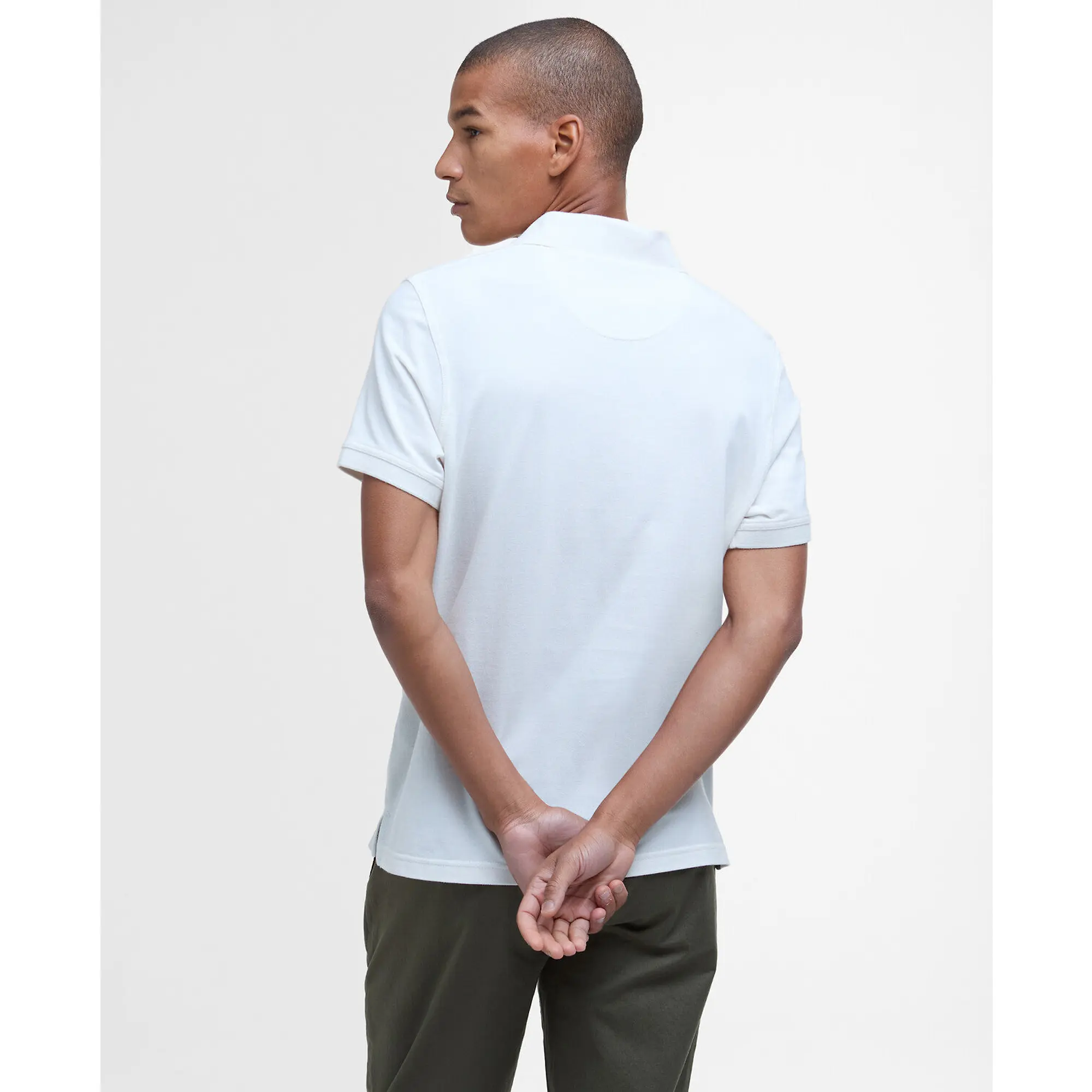 Product image 4 of 6 of Barbour Men's Lightweight Sports Polo Shirt - Whisper White