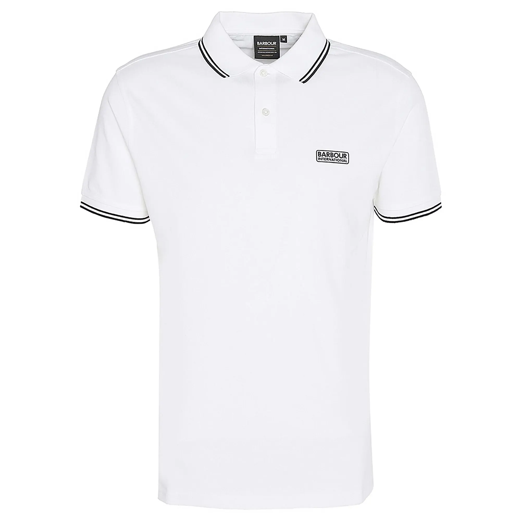 Product image 1 of 6 of Barbour International Men's Evan Tipped Polo Shirt - White