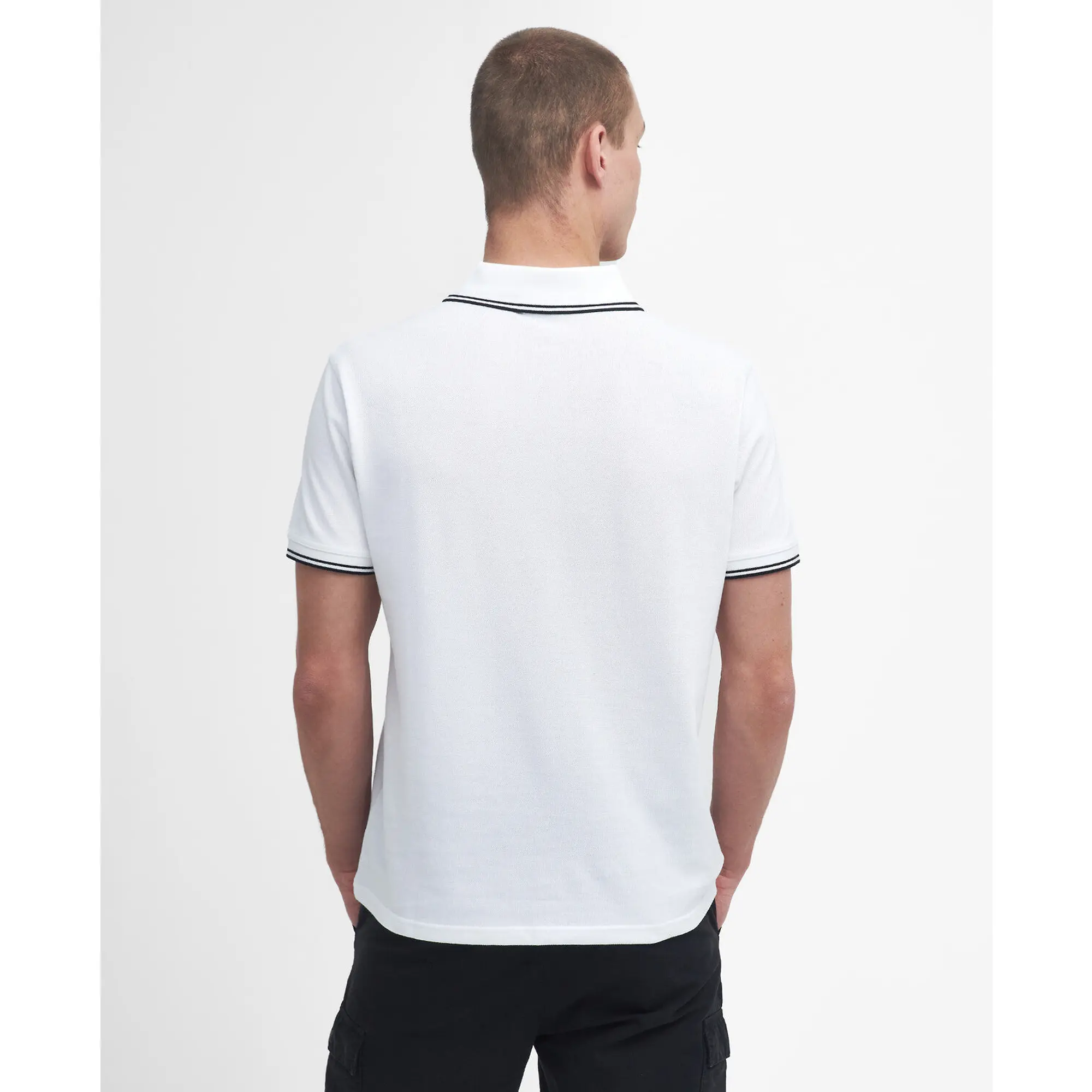 Product image 4 of 6 of Barbour International Men's Evan Tipped Polo Shirt - White