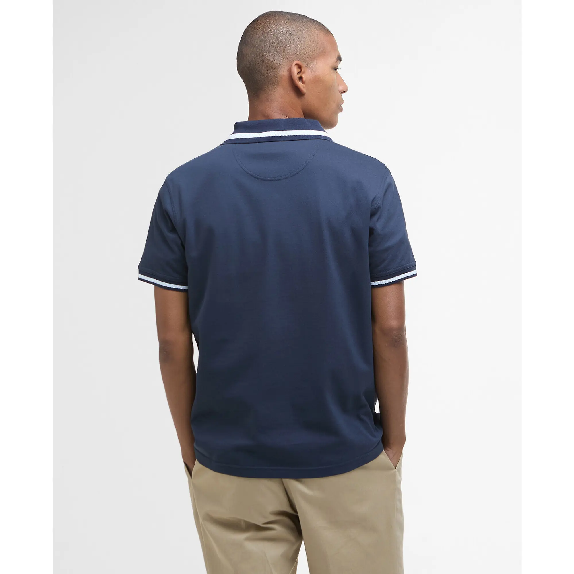 Product image 4 of 6 of Barbour Men's Ferrybridge Lightweight Polo Shirt - Classic Navy