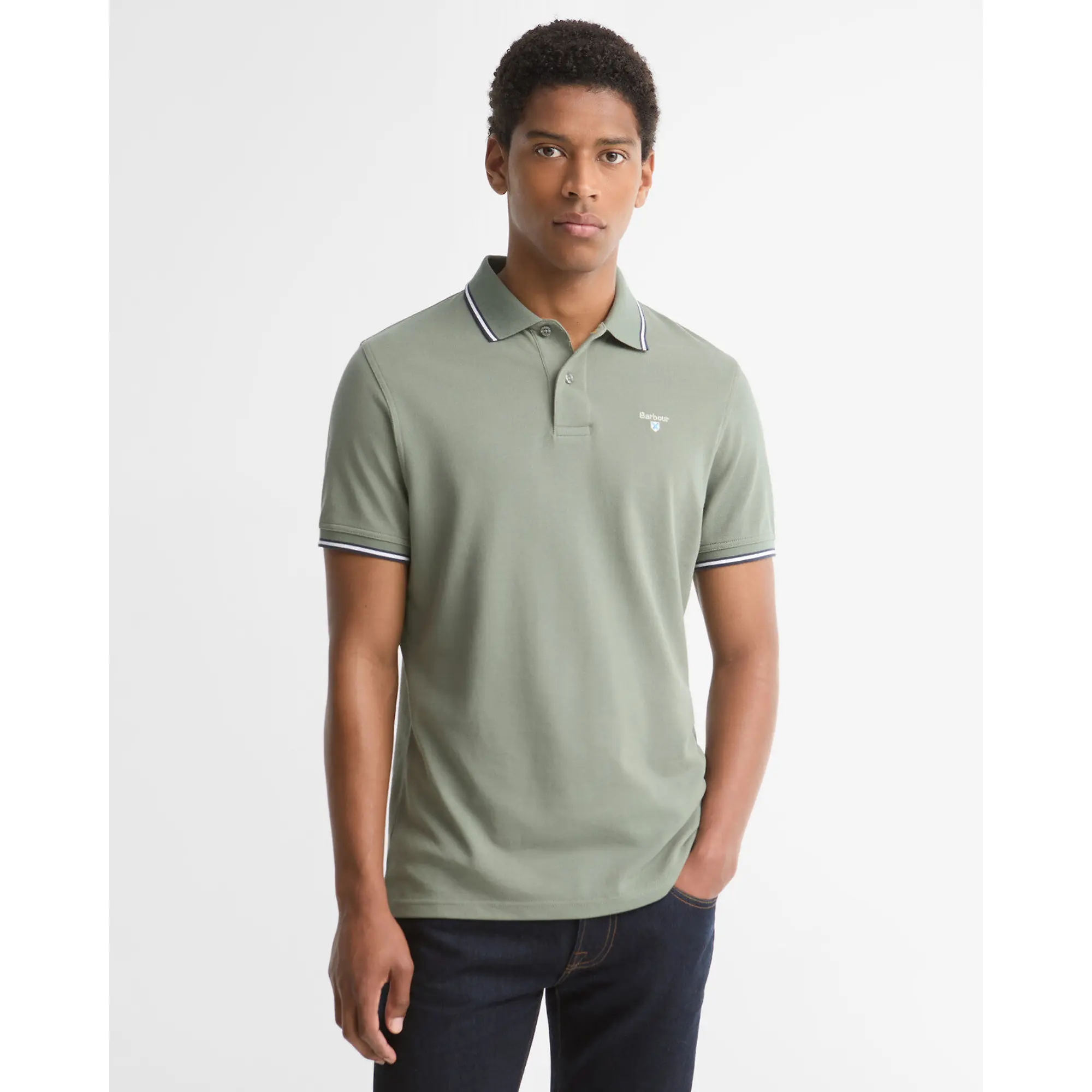 Product image 2 of 5 of Barbour Men's Fielding Polo Shirt - Agave Green