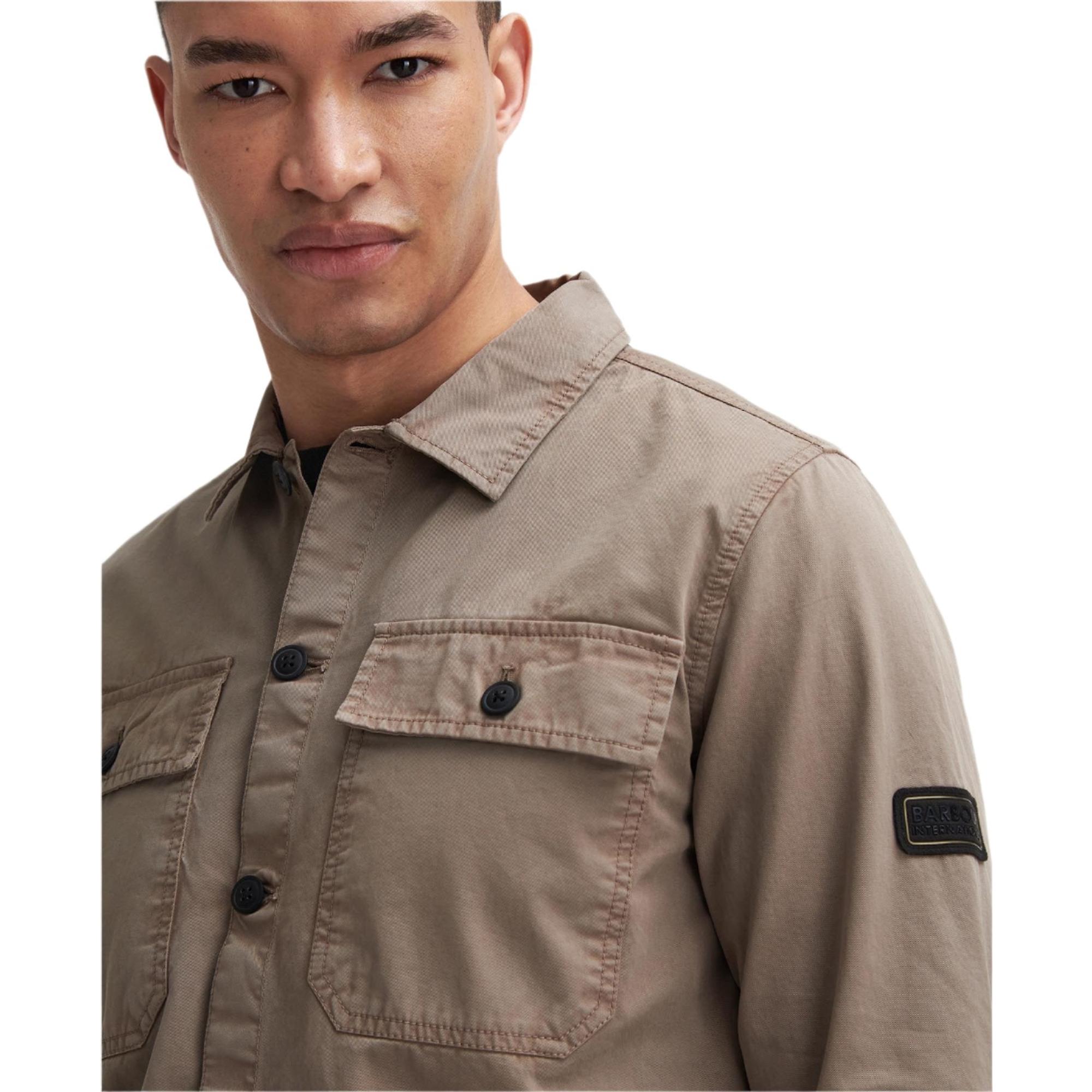 Barbour International Men's Arlo Overshirt - Brindle | British Attire
