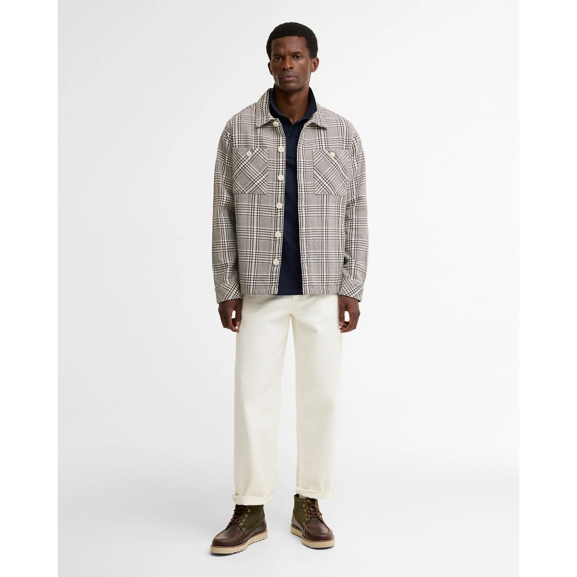 Product image 3 of 6 of Barbour Men's Alderney Overshirt - Whisper White