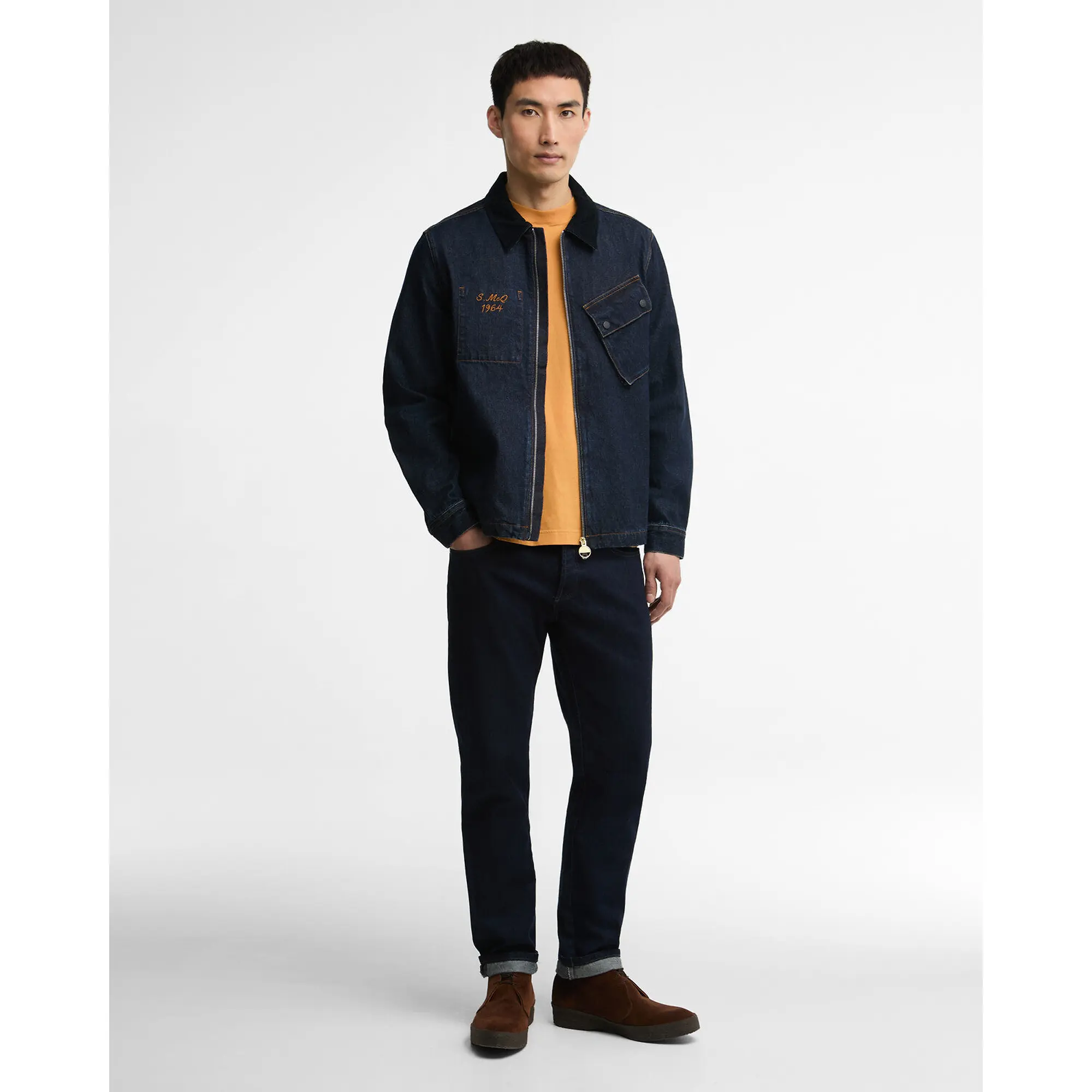 Product image 3 of 6 of Barbour International Men's Steve McQueen Radial Overshirt - Indigo