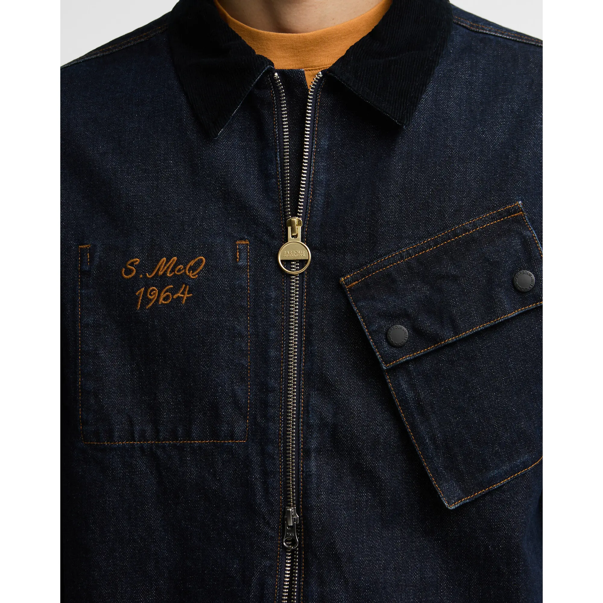 Product image 5 of 6 of Barbour International Men's Steve McQueen Radial Overshirt - Indigo