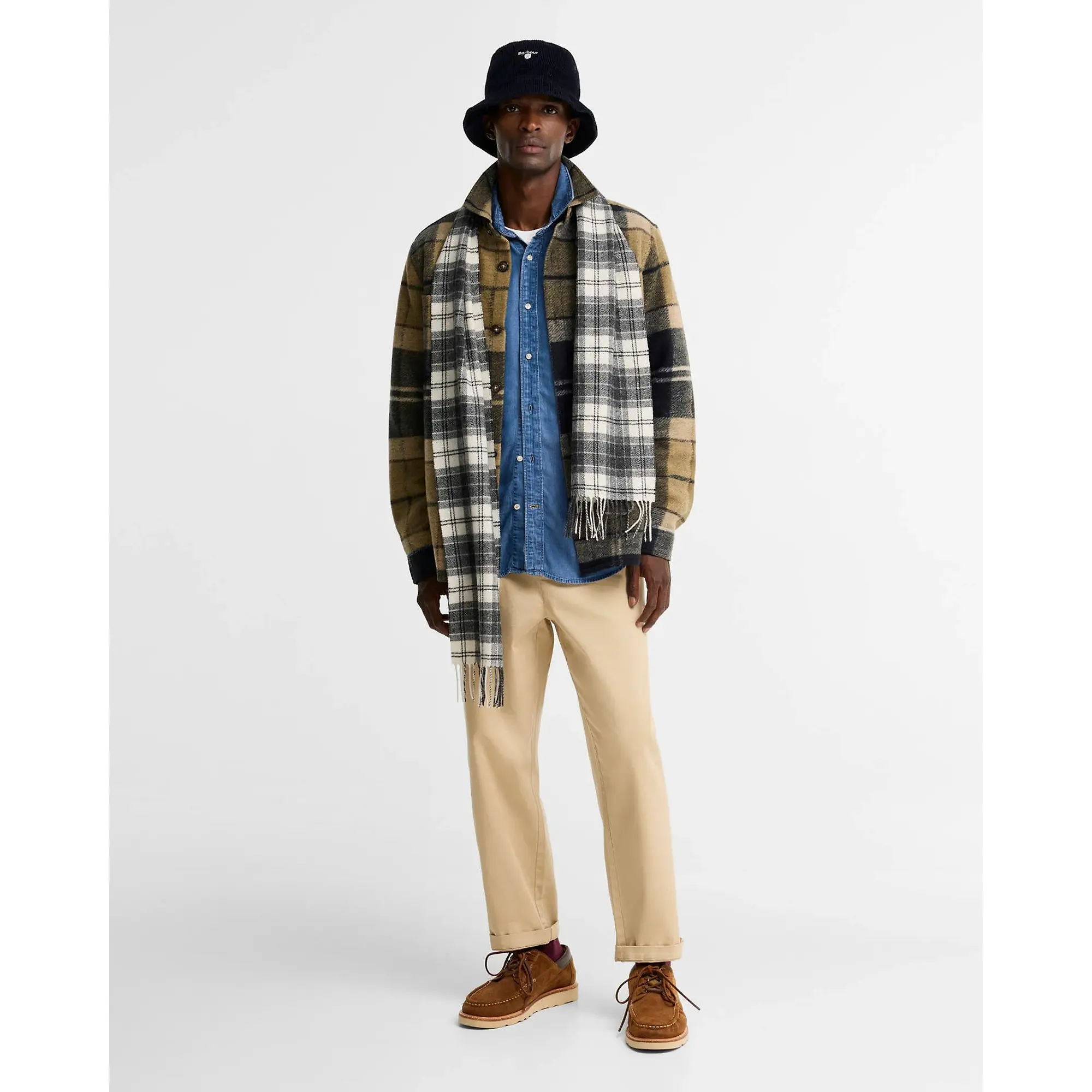 Product image 3 of 6 of Barbour Men's Woodlane Brushed Check Overshirt - Birchwood Dress Tartan