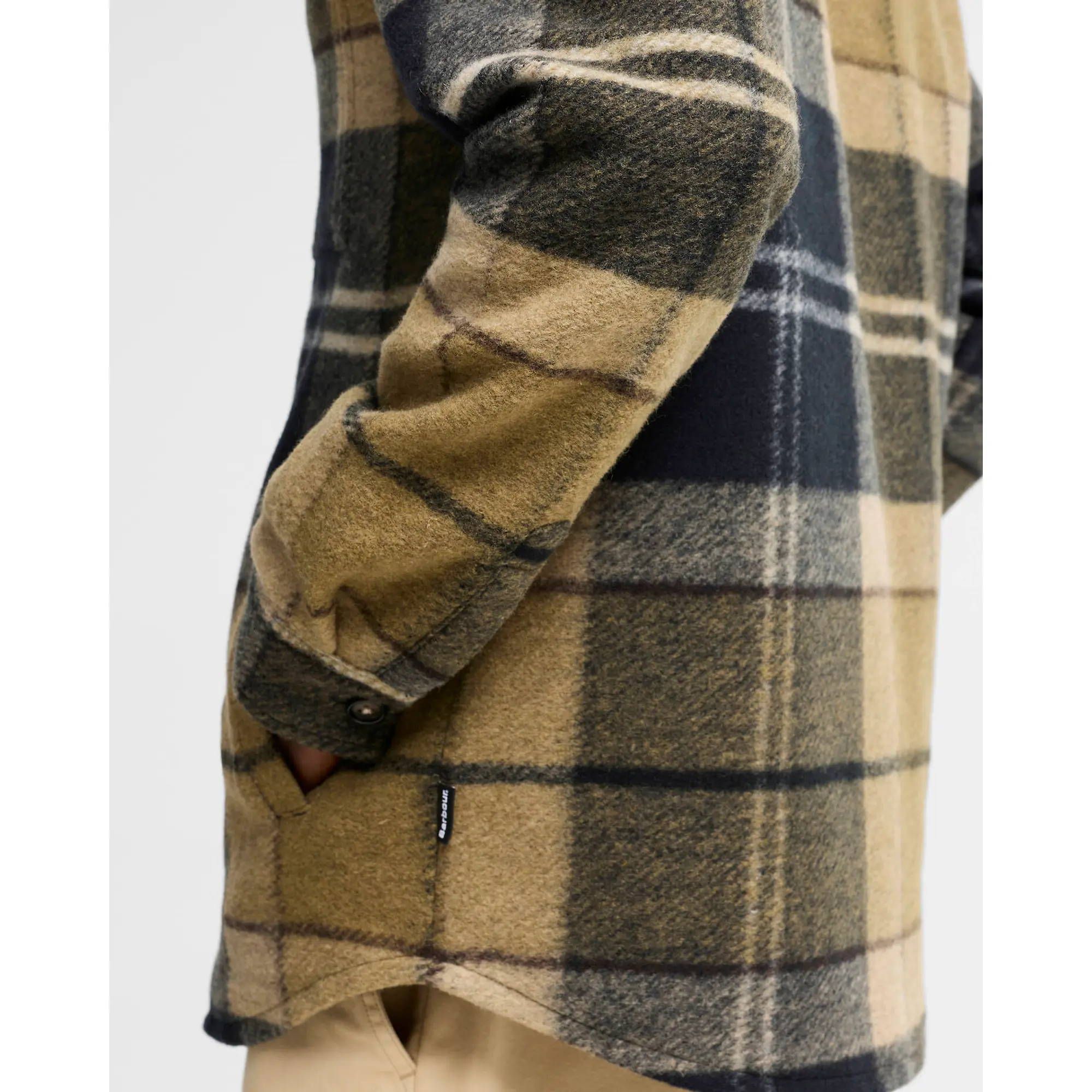 Product image 6 of 6 of Barbour Men's Woodlane Brushed Check Overshirt - Birchwood Dress Tartan