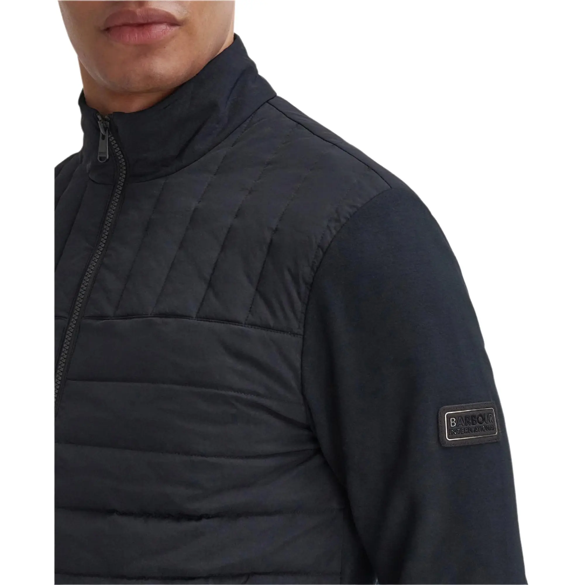 Product image 5 of 8 of Barbour International Men's Counter Quilted Sweatshirt - Black