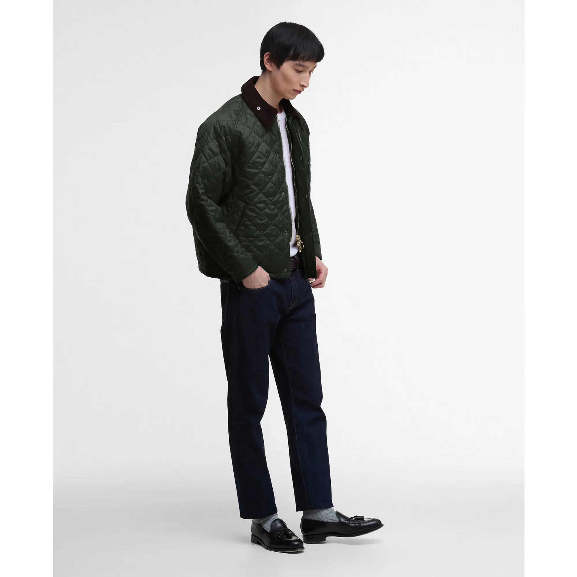 Product image 3 of 17 of Barbour Men's OS Transport Quilted Jacket - Sage