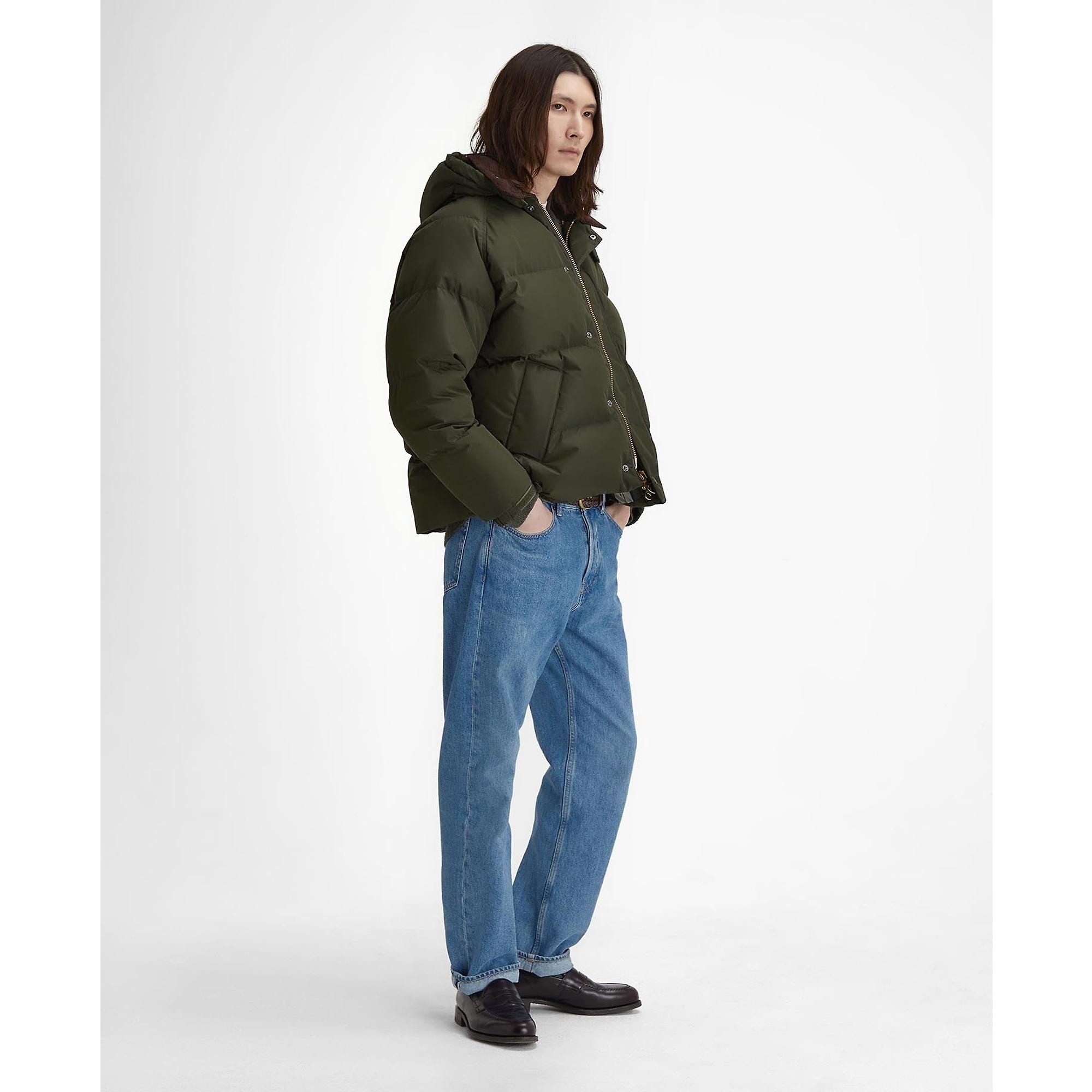 Barbour Men's Oversized Transport Quilted Jacket - Sage | British