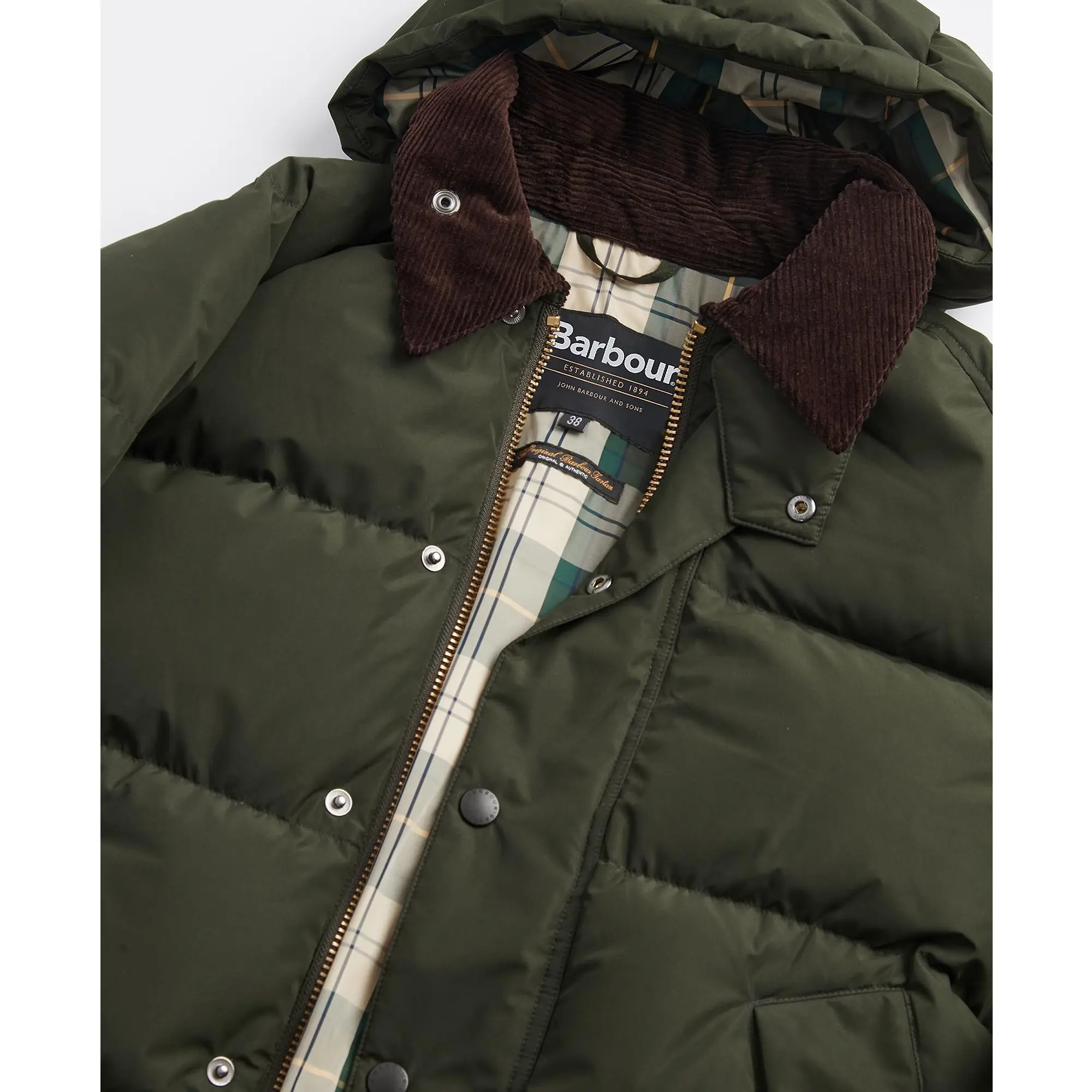 Product image 2 of 8 of Barbour Men's Oversized Transport Quilted Jacket - Sage