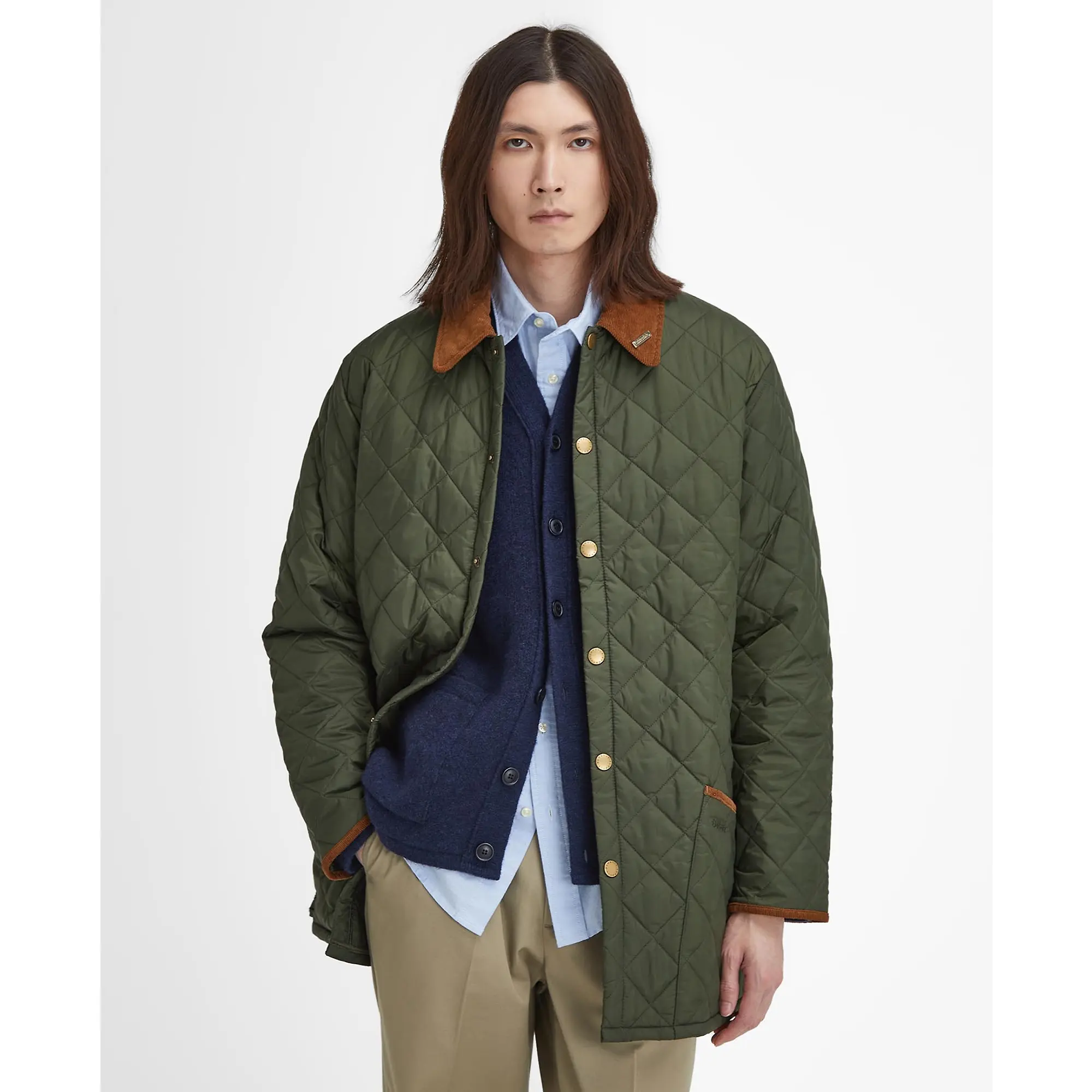 Product image 4 of 13 of Barbour Men's 30th Anniversary Liddesdale Quilted Jacket - Olive
