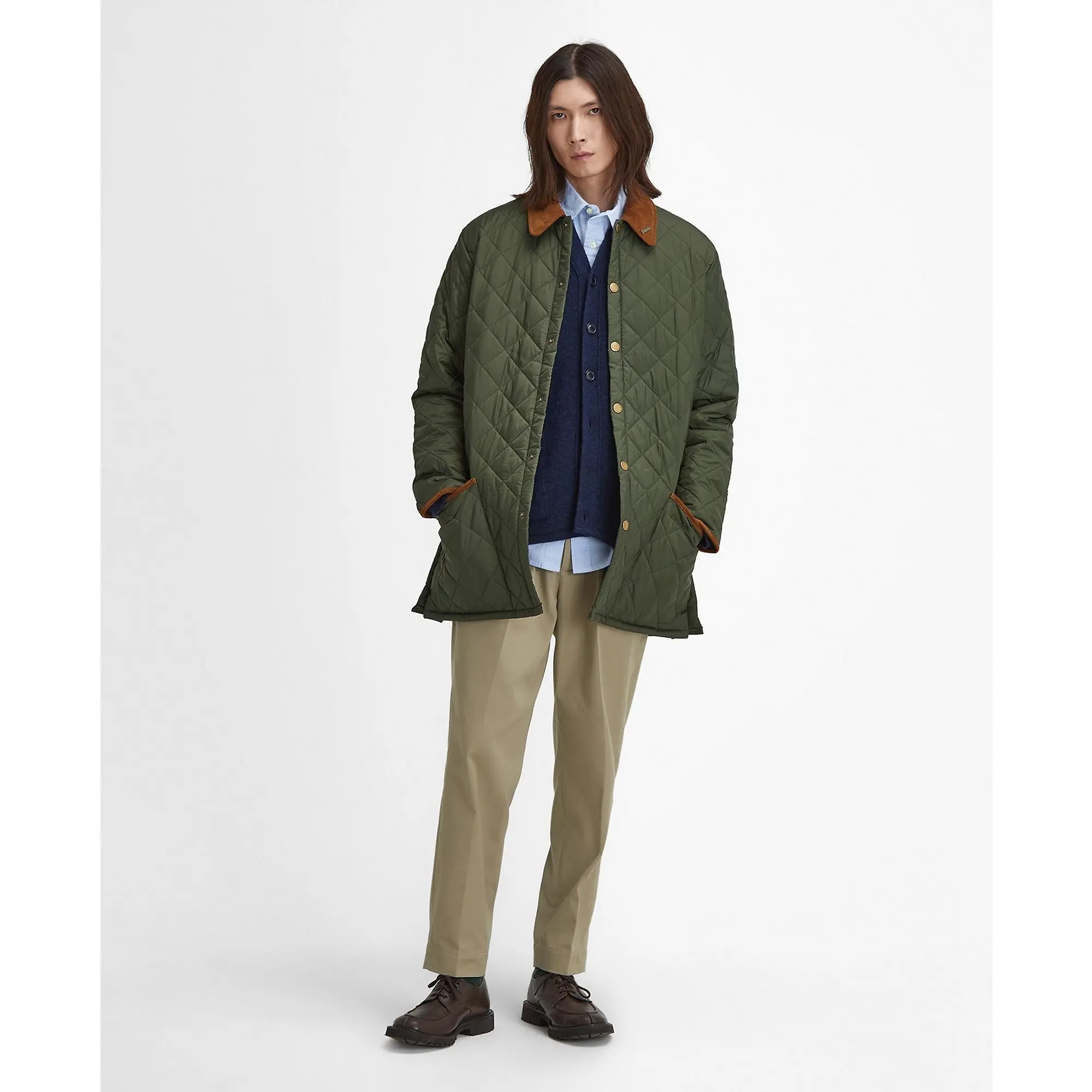 Product image 7 of 13 of Barbour Men's 30th Anniversary Liddesdale Quilted Jacket - Olive