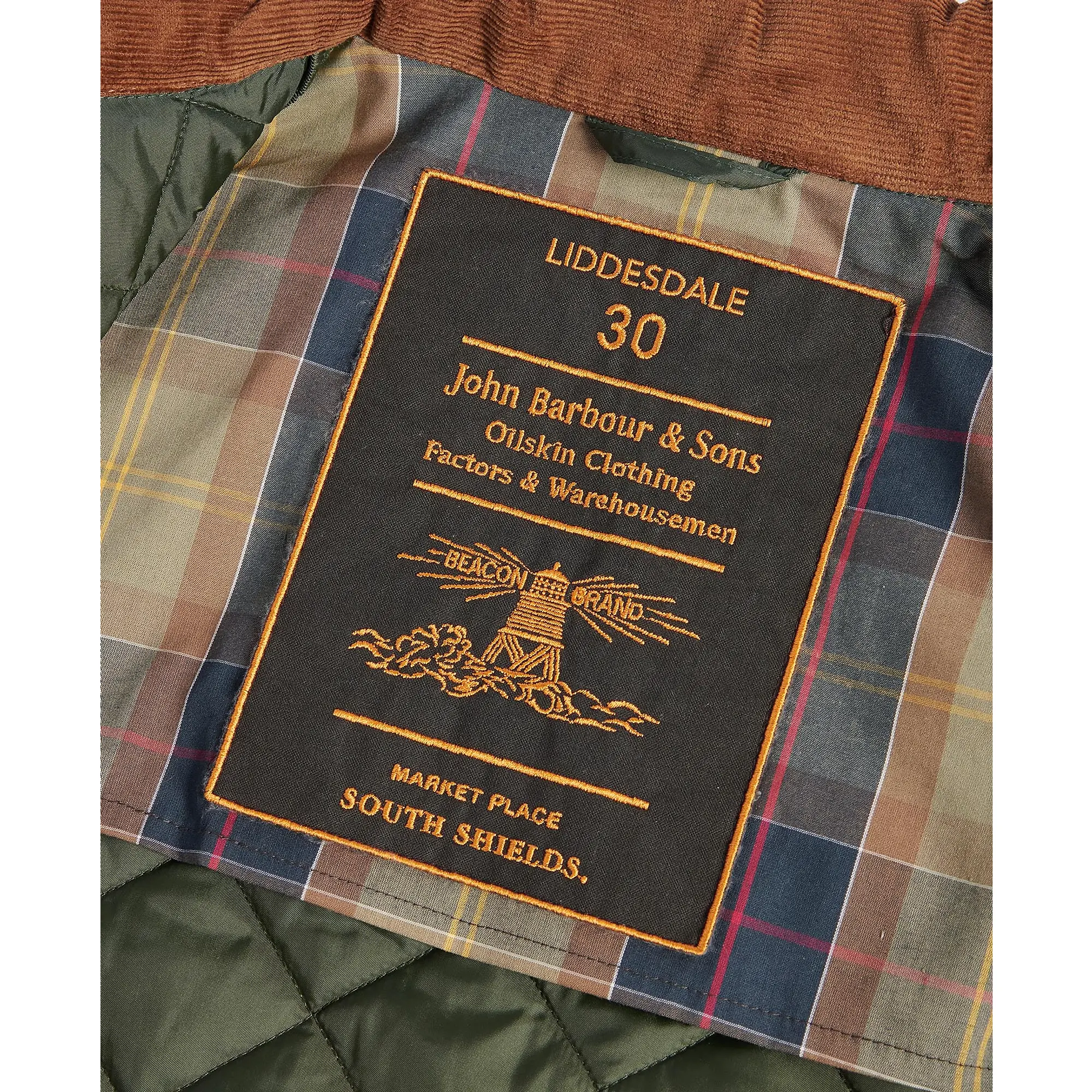 Product image 3 of 13 of Barbour Men's 30th Anniversary Liddesdale Quilted Jacket - Olive