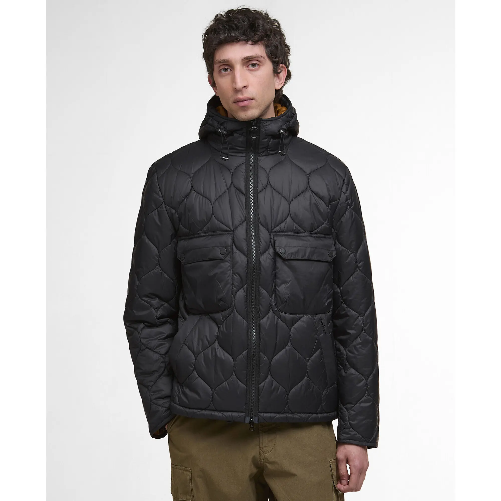 Product image 2 of 7 of Barbour Men's Re-Engineered Hooded Spey Quilted Jacket - Black