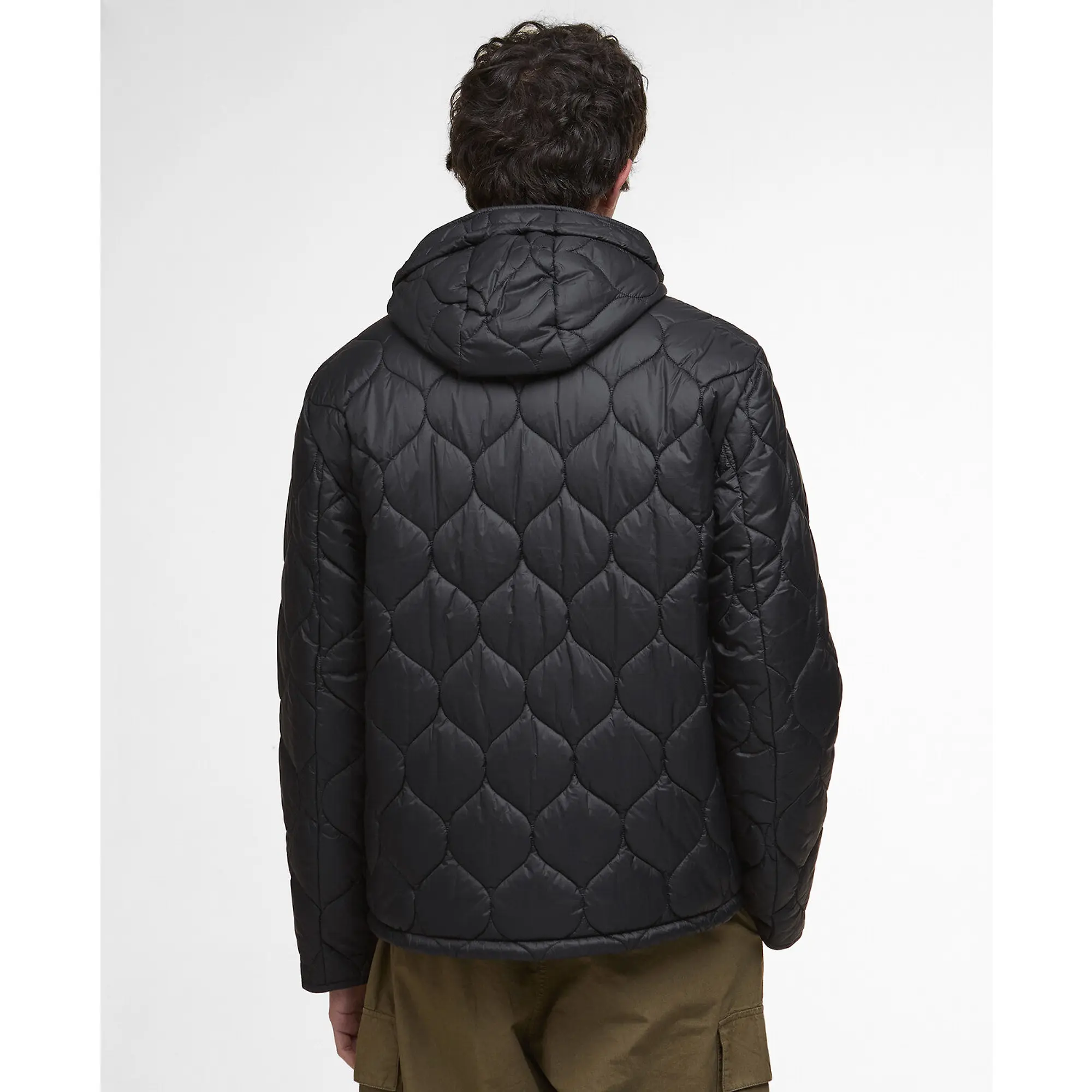 Product image 4 of 7 of Barbour Men's Re-Engineered Hooded Spey Quilted Jacket - Black