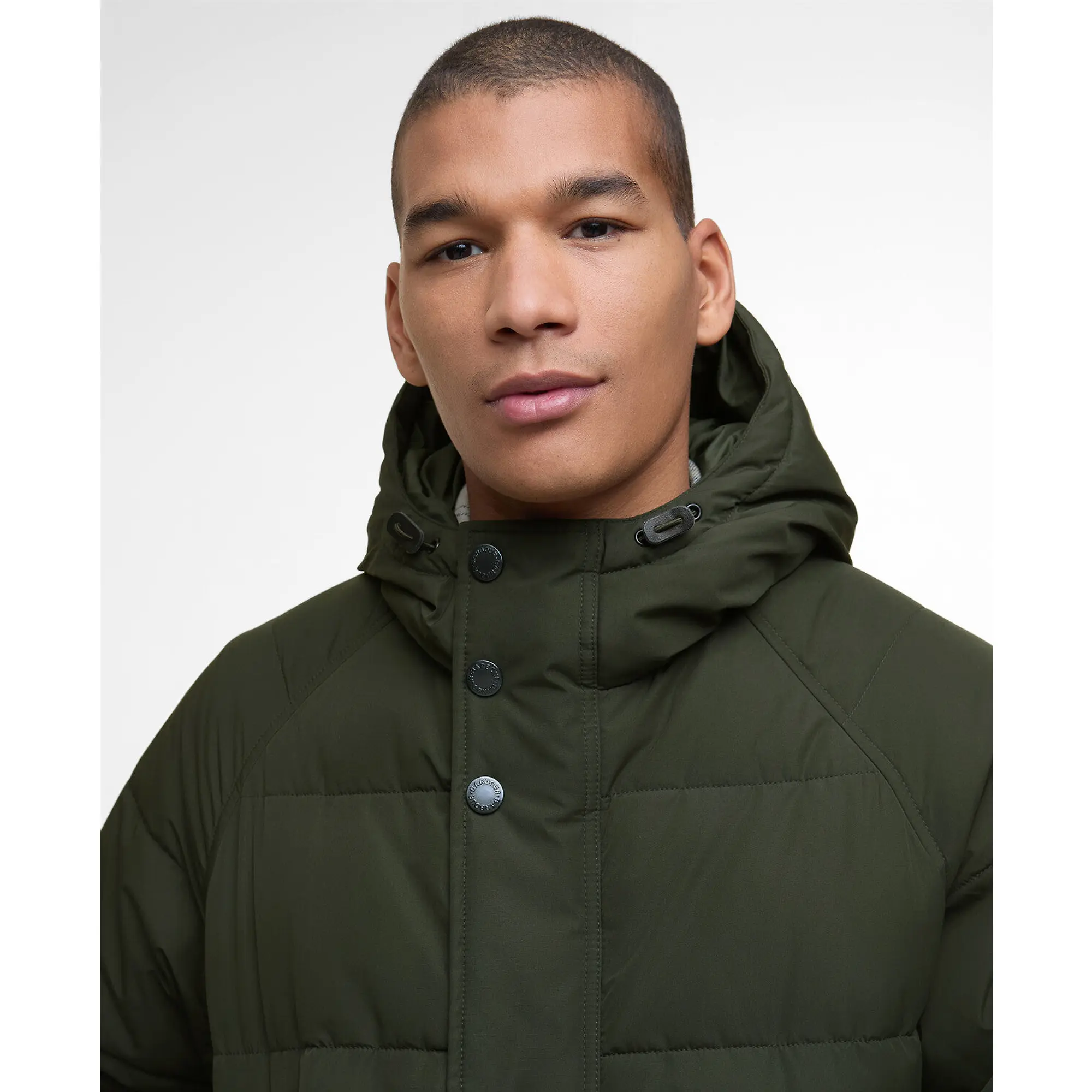 Product image 5 of 8 of Barbour Men's Hooded Bedale Puffer Jacket - Sage