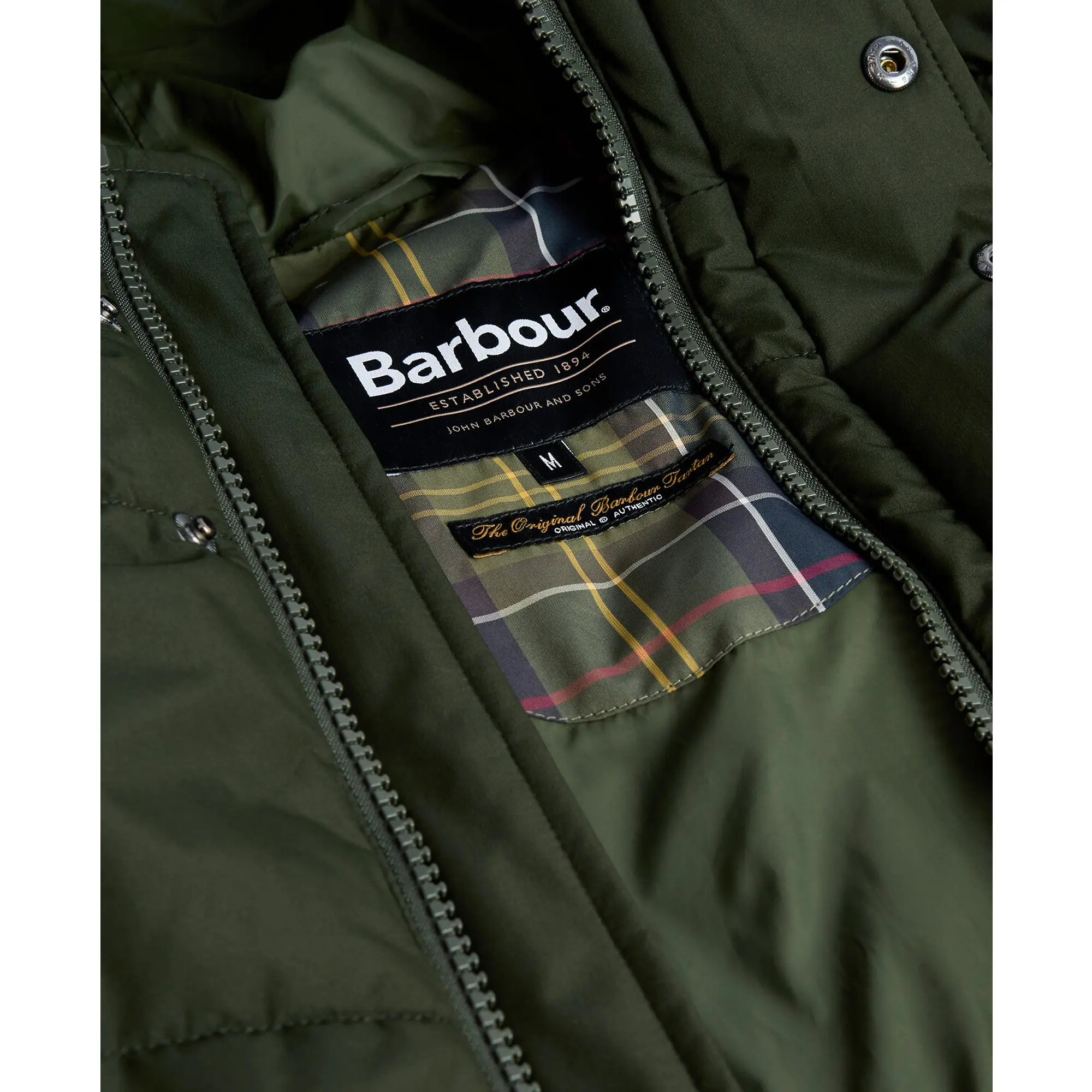 Product image 8 of 8 of Barbour Men's Hooded Bedale Puffer Jacket - Sage