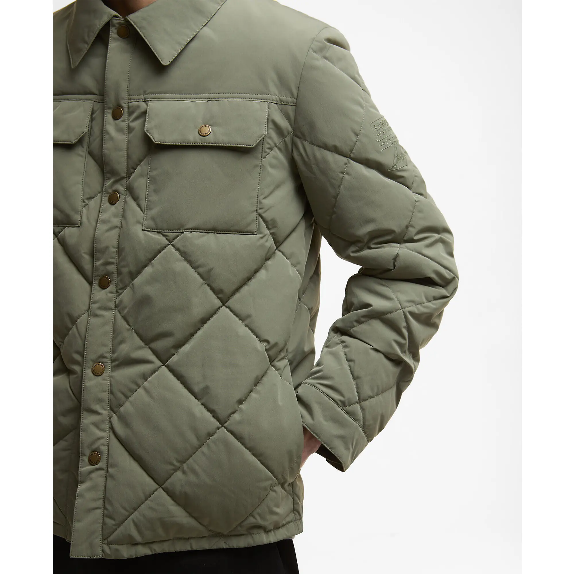Product image 6 of 6 of Barbour International Men's Axwell Puffer Jacket - Light Moss