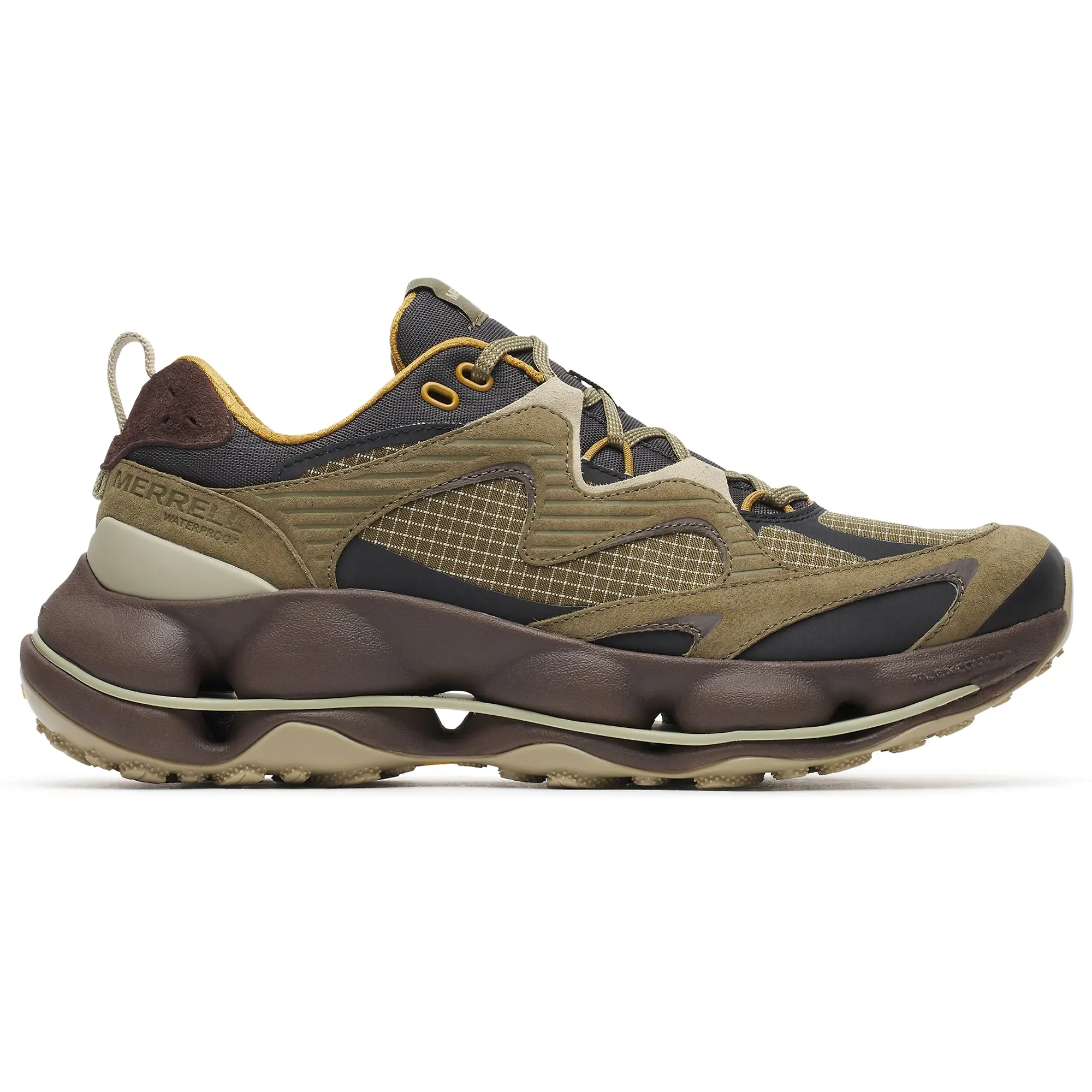 Product image 1 of 9 of Merrell Men's Speedarc Matis Leather Waterproof Trainers - Loden