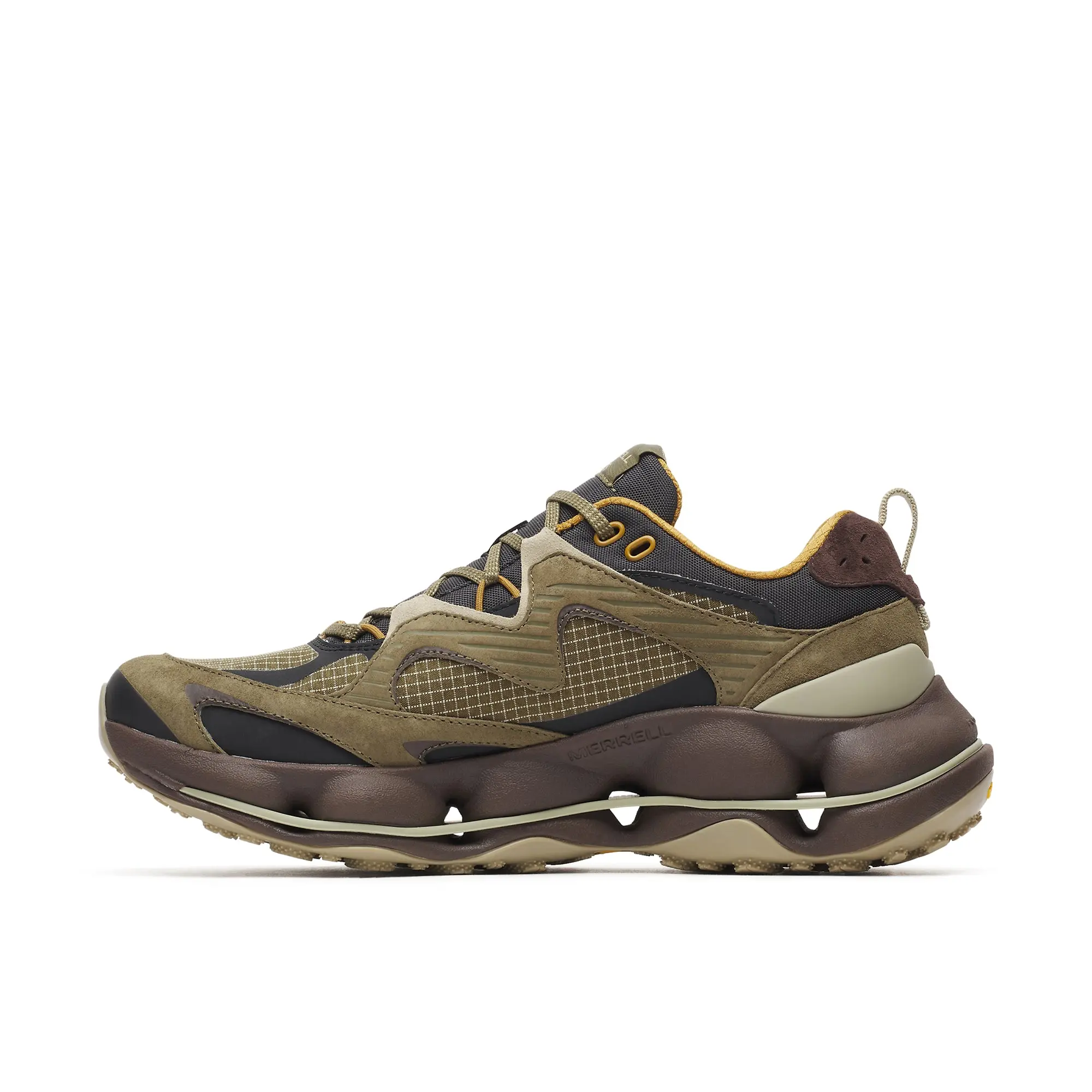 Product image 4 of 9 of Merrell Men's Speedarc Matis Leather Waterproof Trainers - Loden