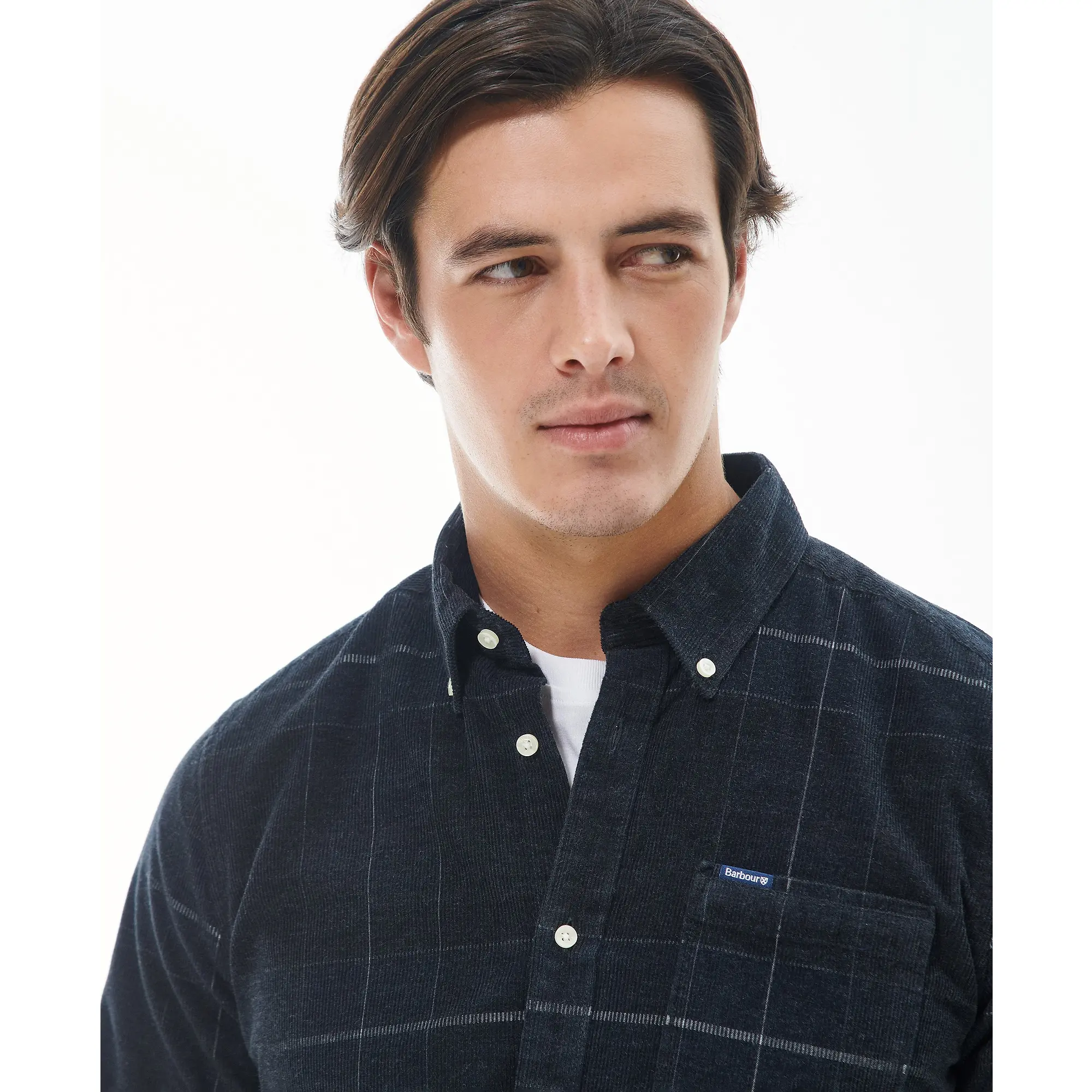 Product image 4 of 6 of Barbour Men's Blair Tailored Shirt - Black/Slate