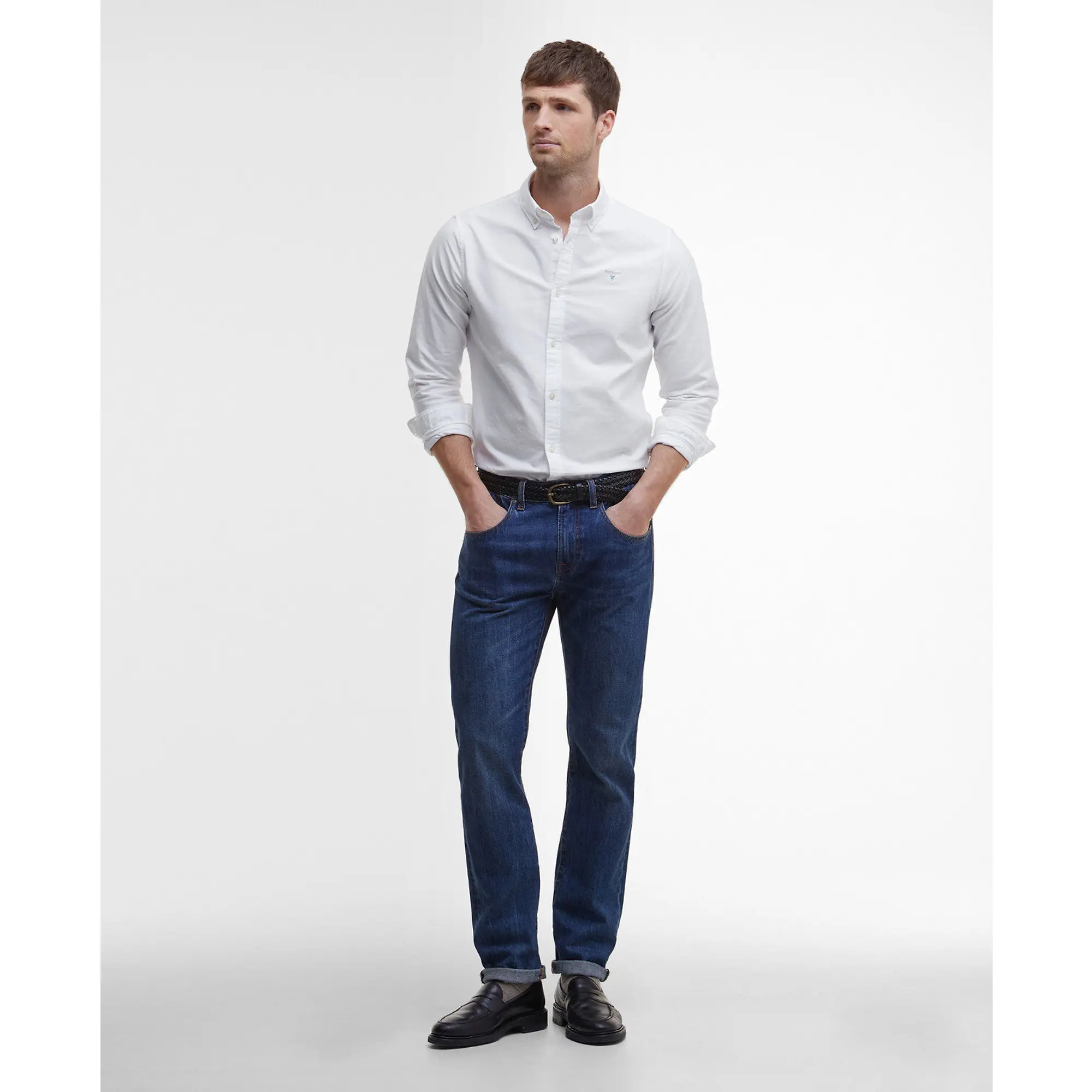 Product image 3 of 6 of Barbour Men's Oxtown Tailored Striped Shirt - White
