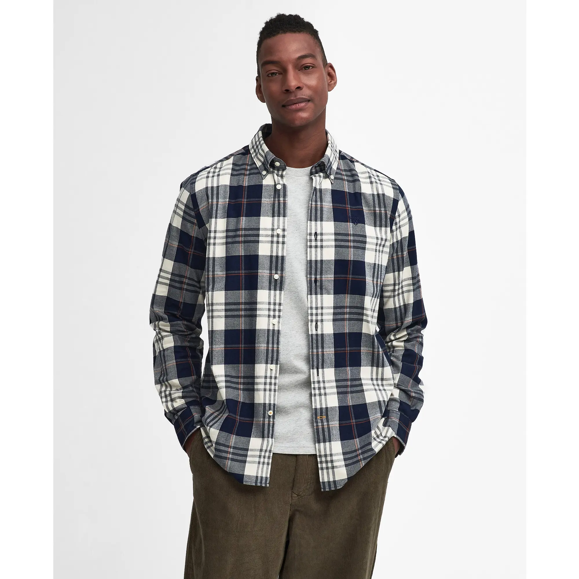 Product image 3 of 7 of Barbour Men's Edgar Tailored Shirt - Navy