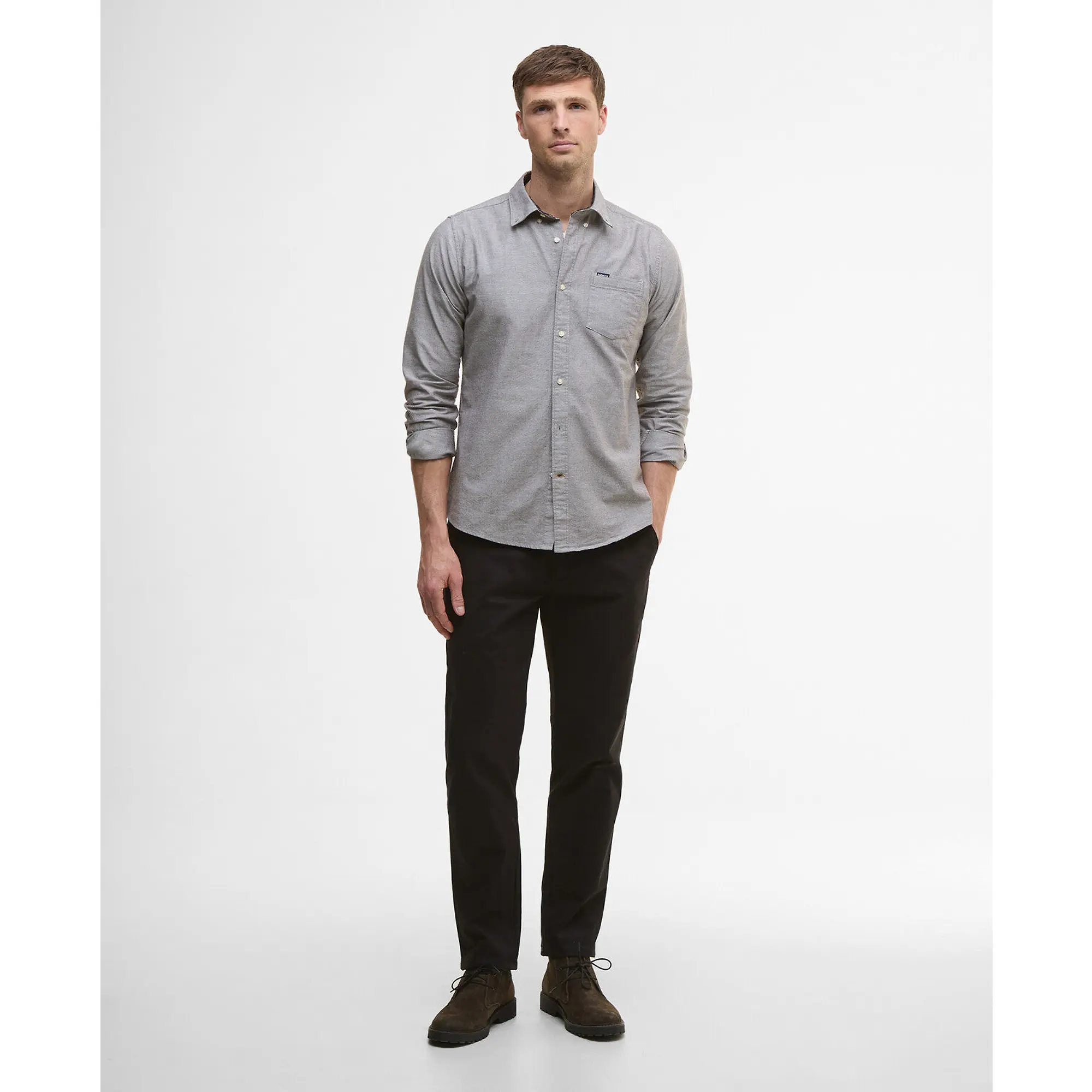 Product image 3 of 5 of Barbour Men's Marsden Tailored Oxford Shirt - Dark Oak