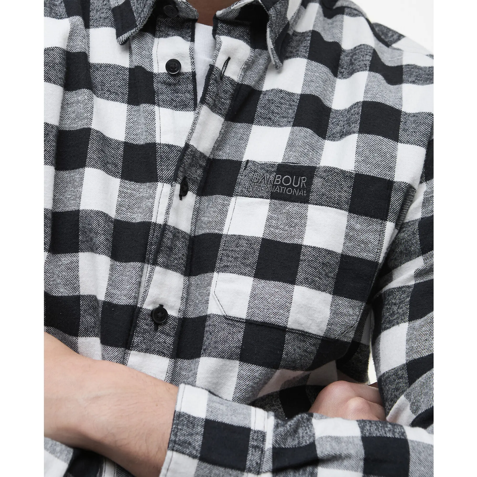 Product image 6 of 6 of Barbour International Men's Blackstreak Check Shirt - Black