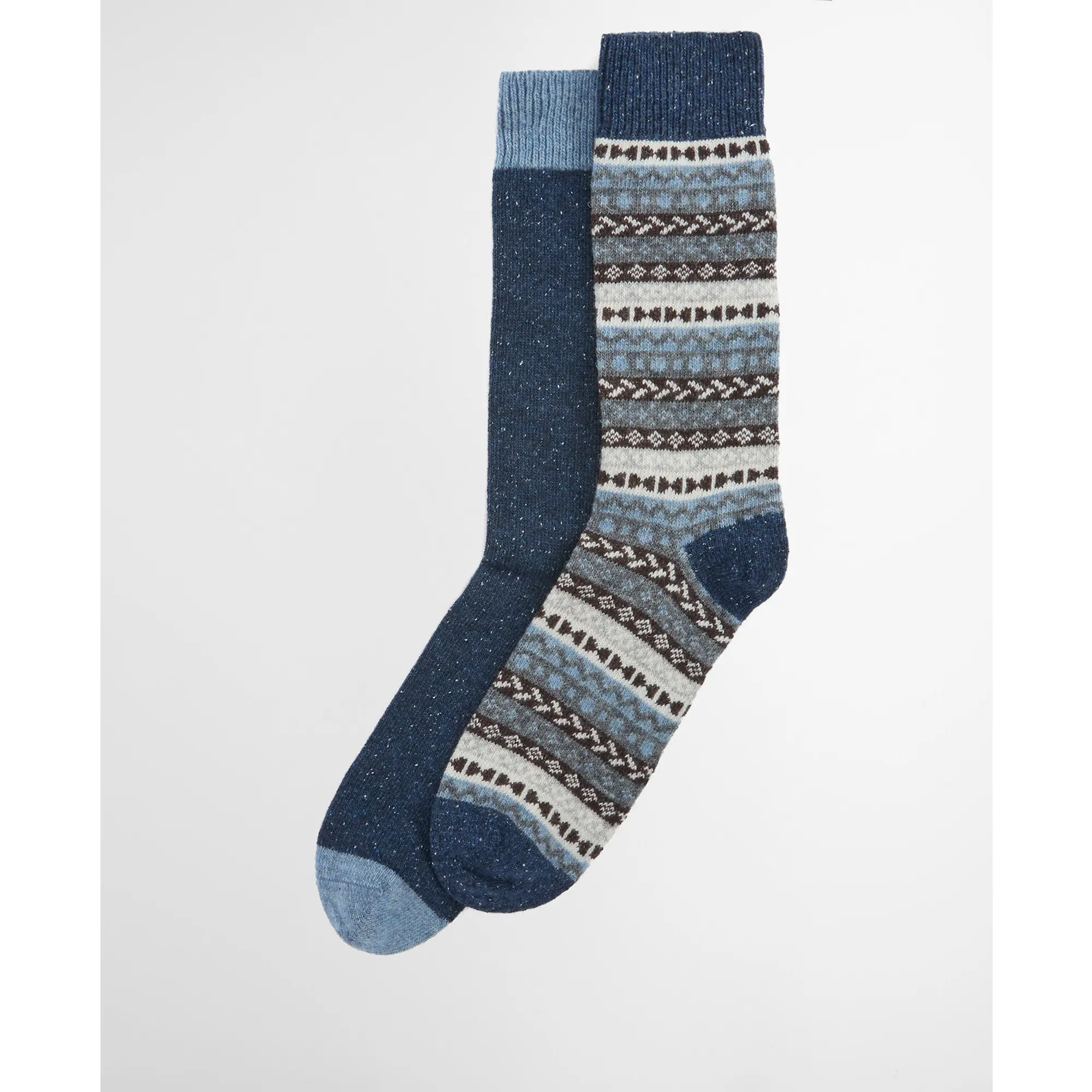 Product image 2 of 5 of Barbour Men's Fairisle Socks 2 Pack - Midnight Oak Mix