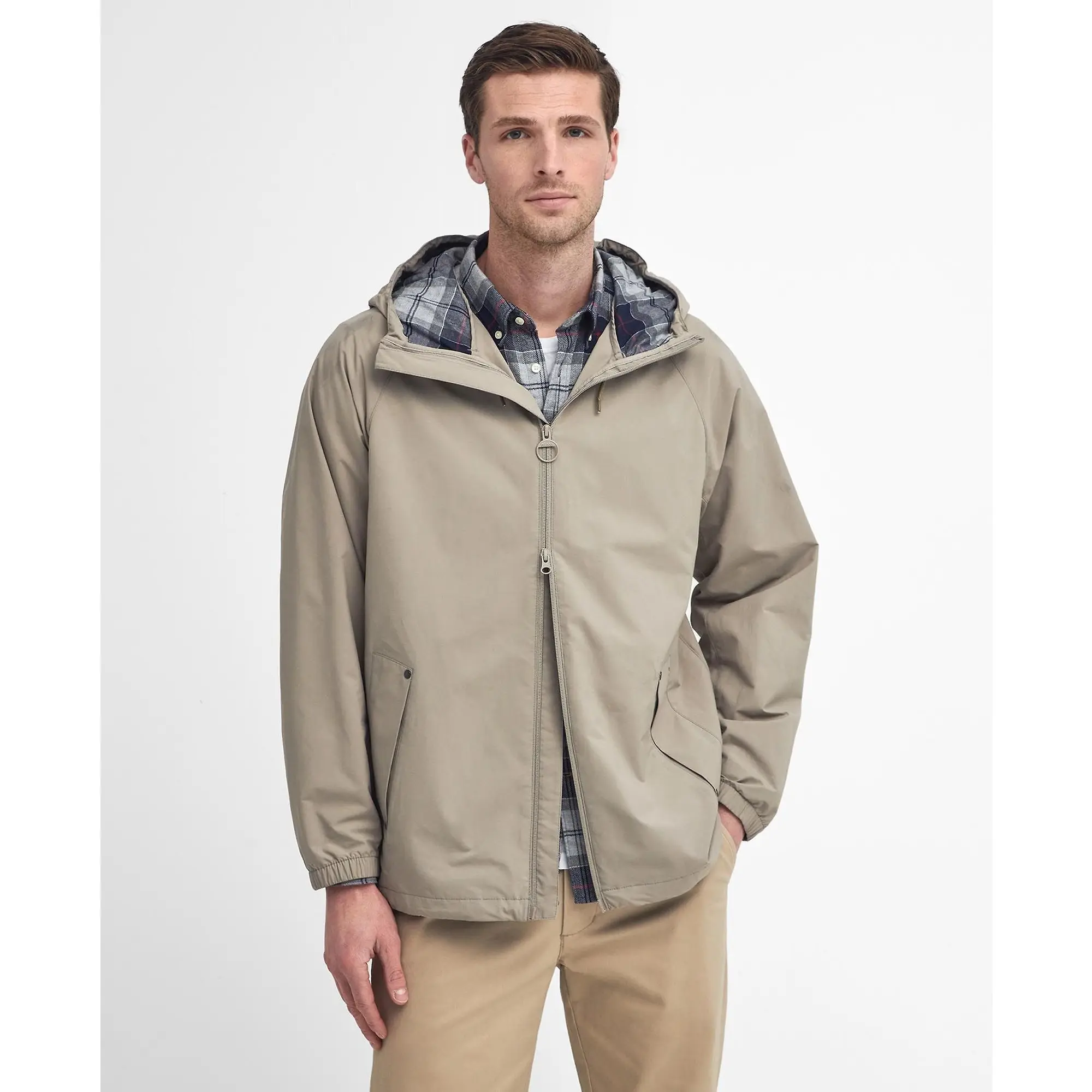 Product image 2 of 9 of Barbour Men's Kirkhill Showerproof Jacket - Concrete