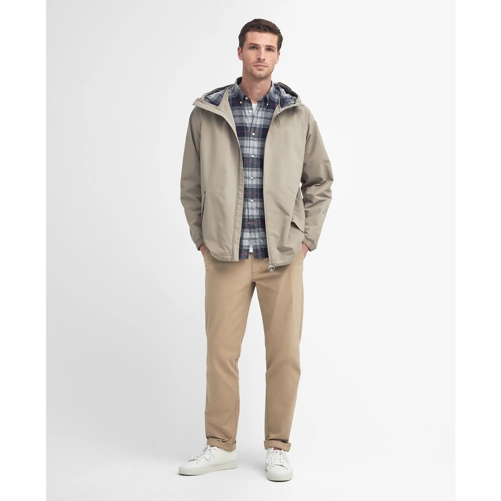 Product image 4 of 9 of Barbour Men's Kirkhill Showerproof Jacket - Concrete