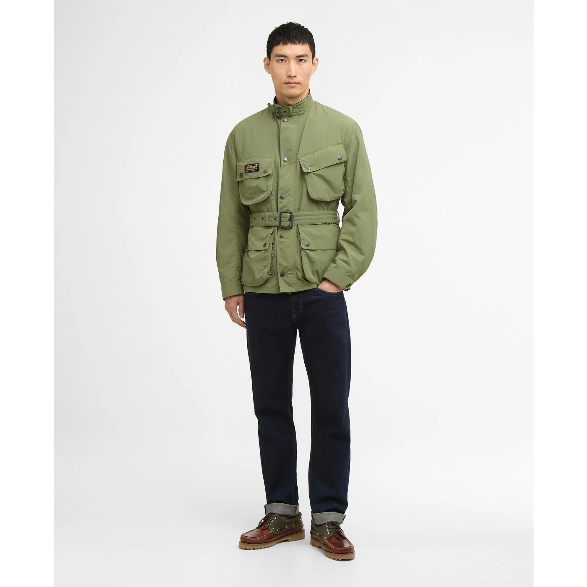 Product image 3 of 7 of Barbour International Men's Contemporary A7 Showerproof Jacket - Burnt Olive