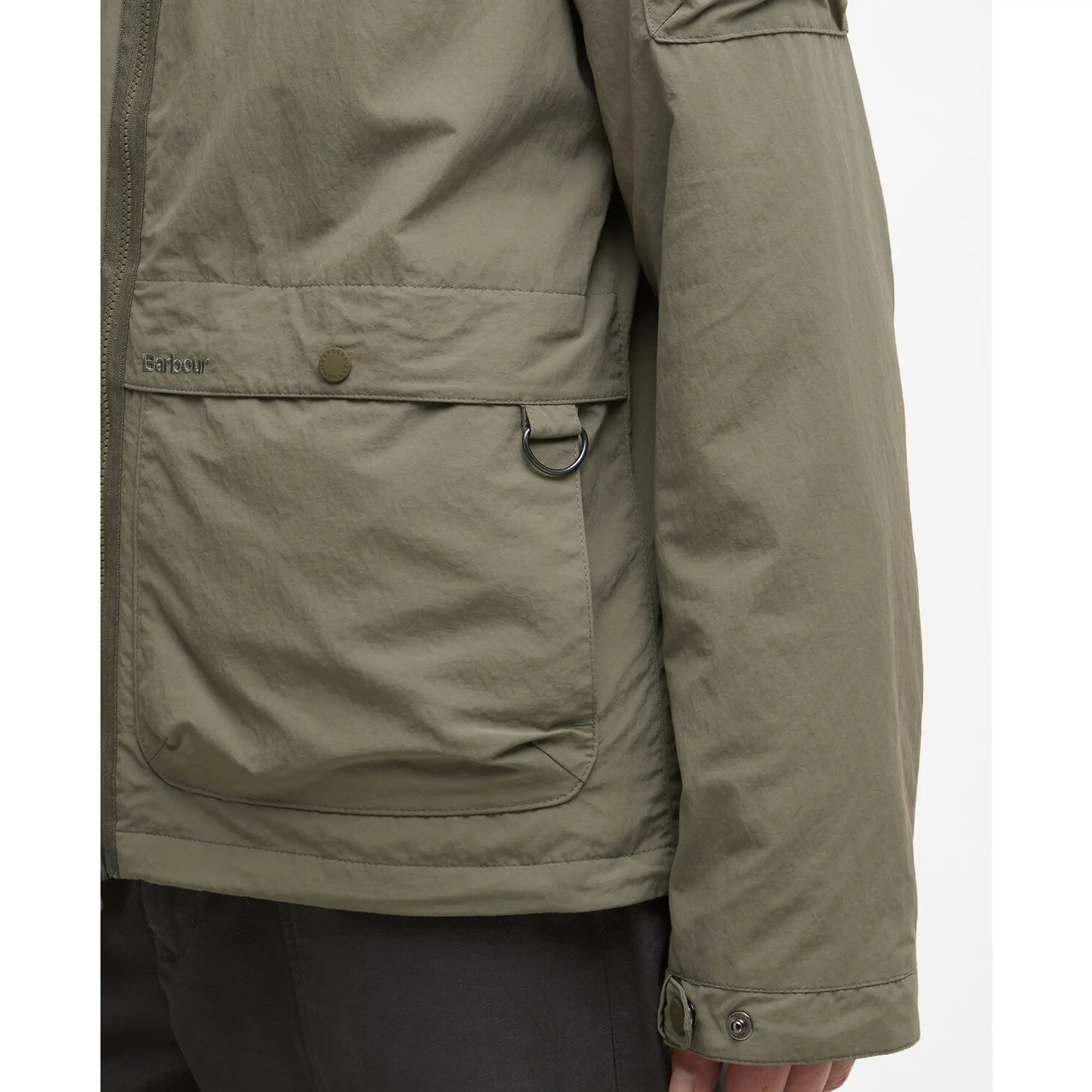 Product image 6 of 7 of Barbour Men's Re-Engineered Argyll Showerproof Jacket - Smokey Olive
