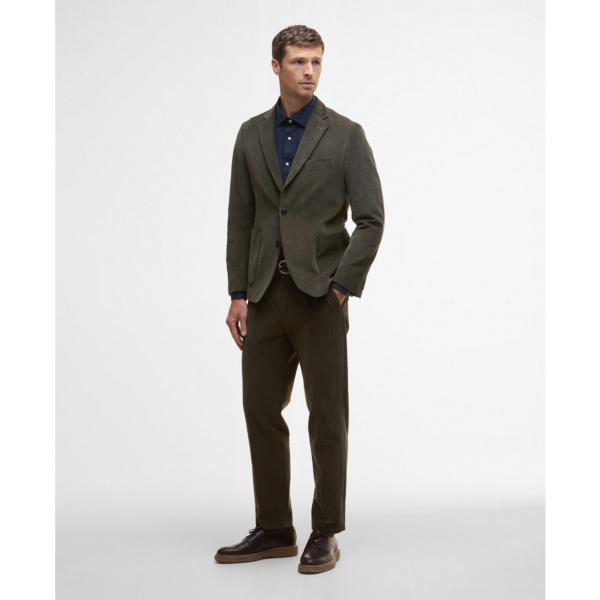 Barbour Men's Wallington Cord Blazer - Olive | British Attire