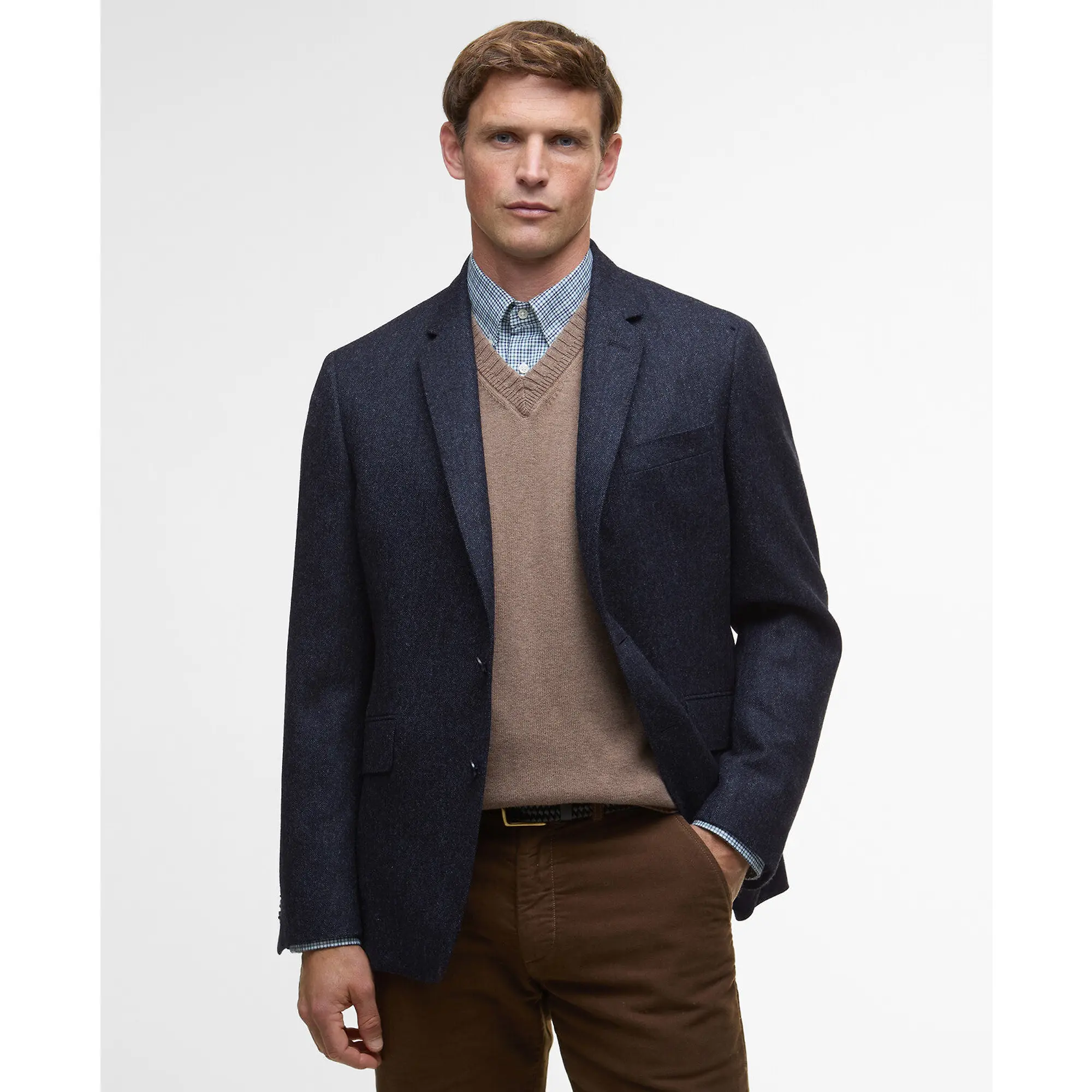 Product image 2 of 7 of Barbour Men's Godfrey Moons Shetland Blazer - Navy