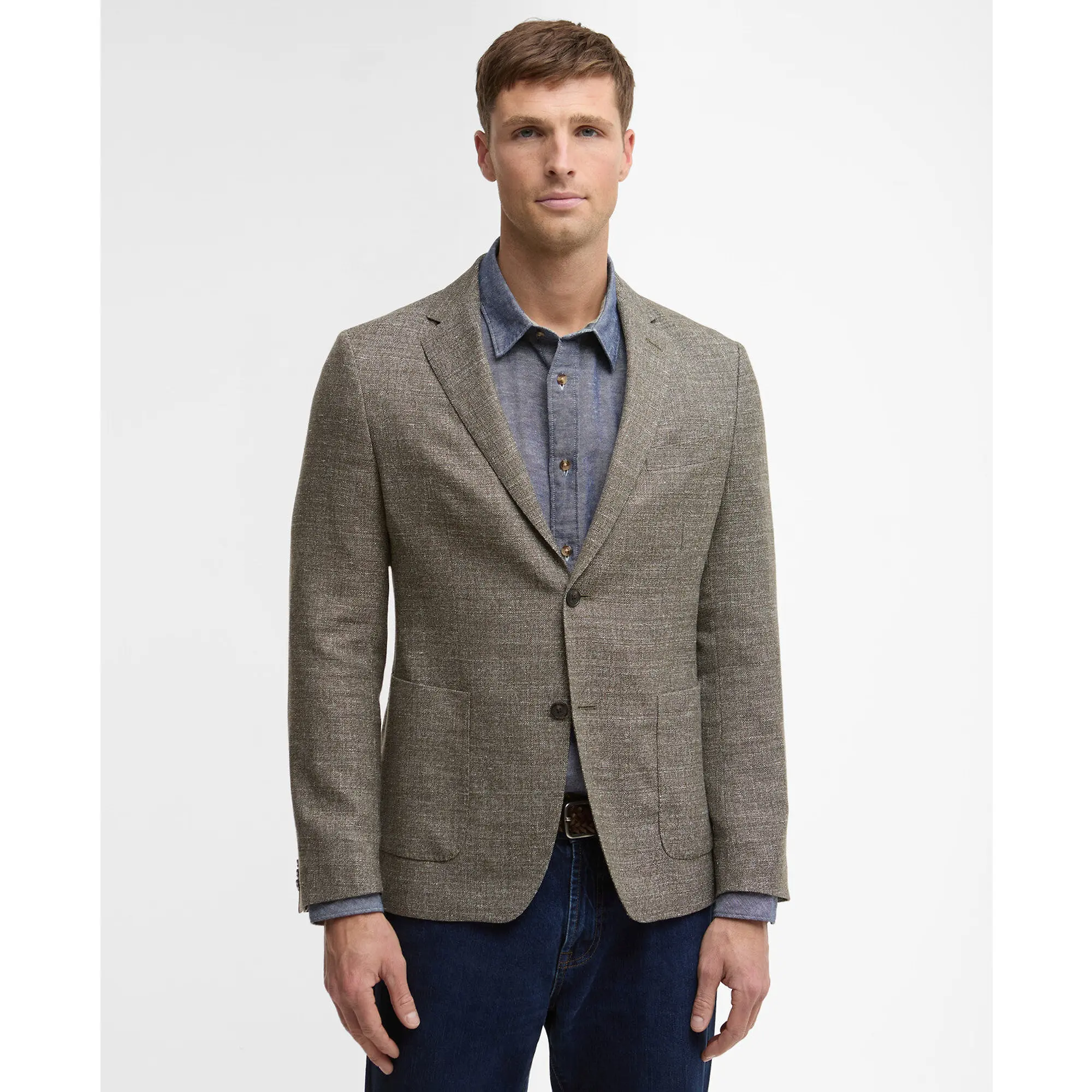 Product image 2 of 7 of Barbour Men's Auckland Melange Blazer - Olive