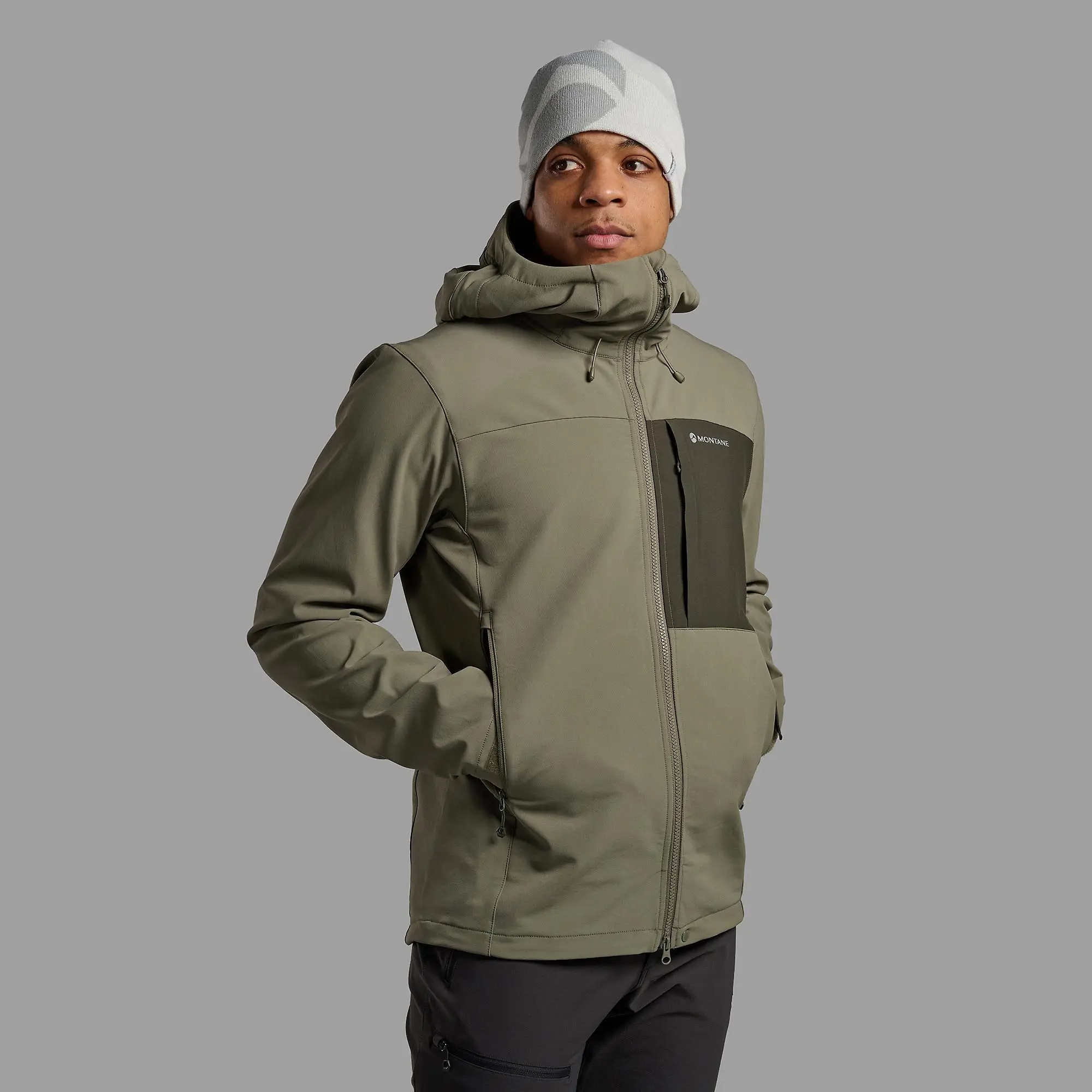 Product image 8 of 8 of Montane Men's Tenacity XT Hooded Softshell Jacket - Caper