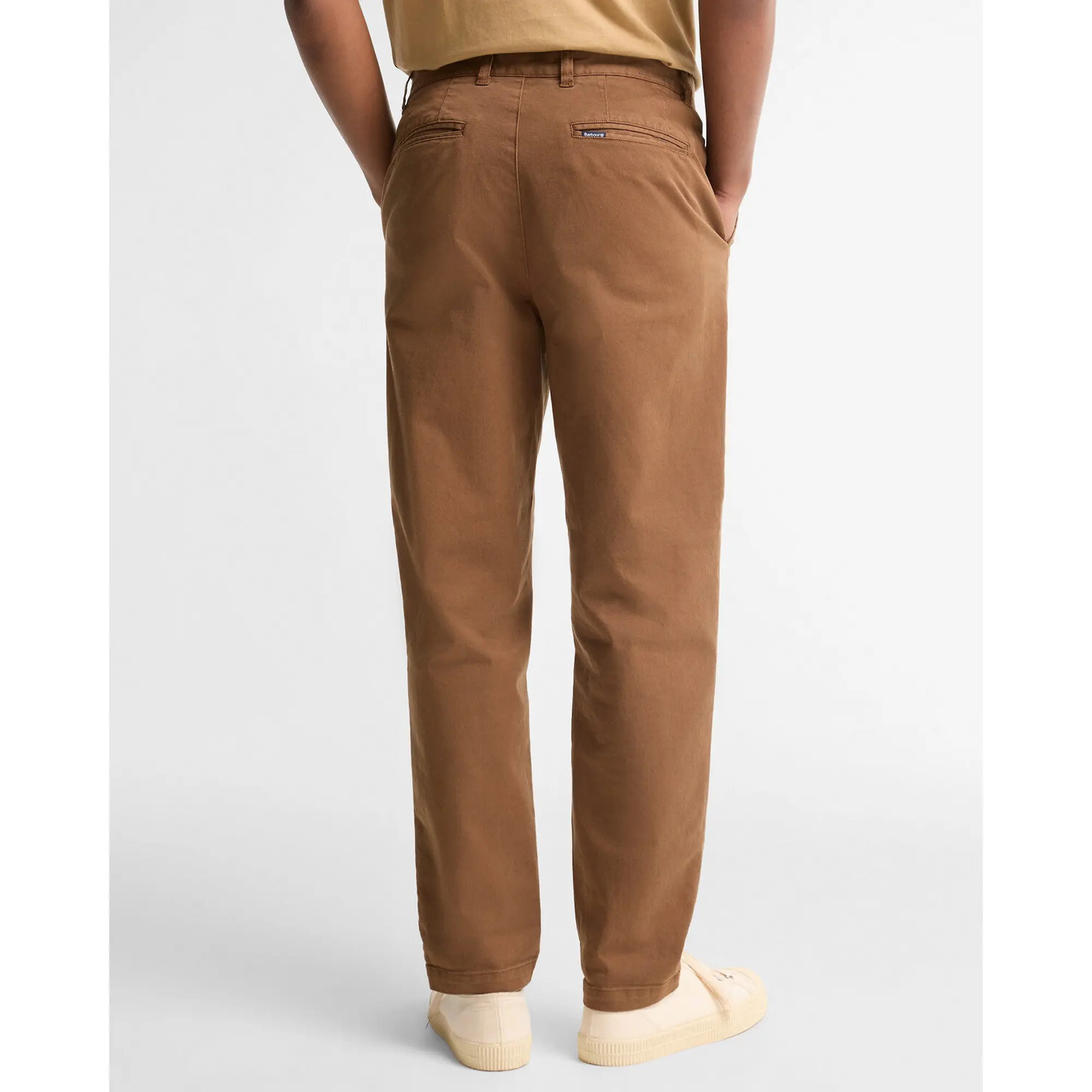 Product image 4 of 6 of Barbour Men's Washed Stretch Tailored Trousers - Dark Sand