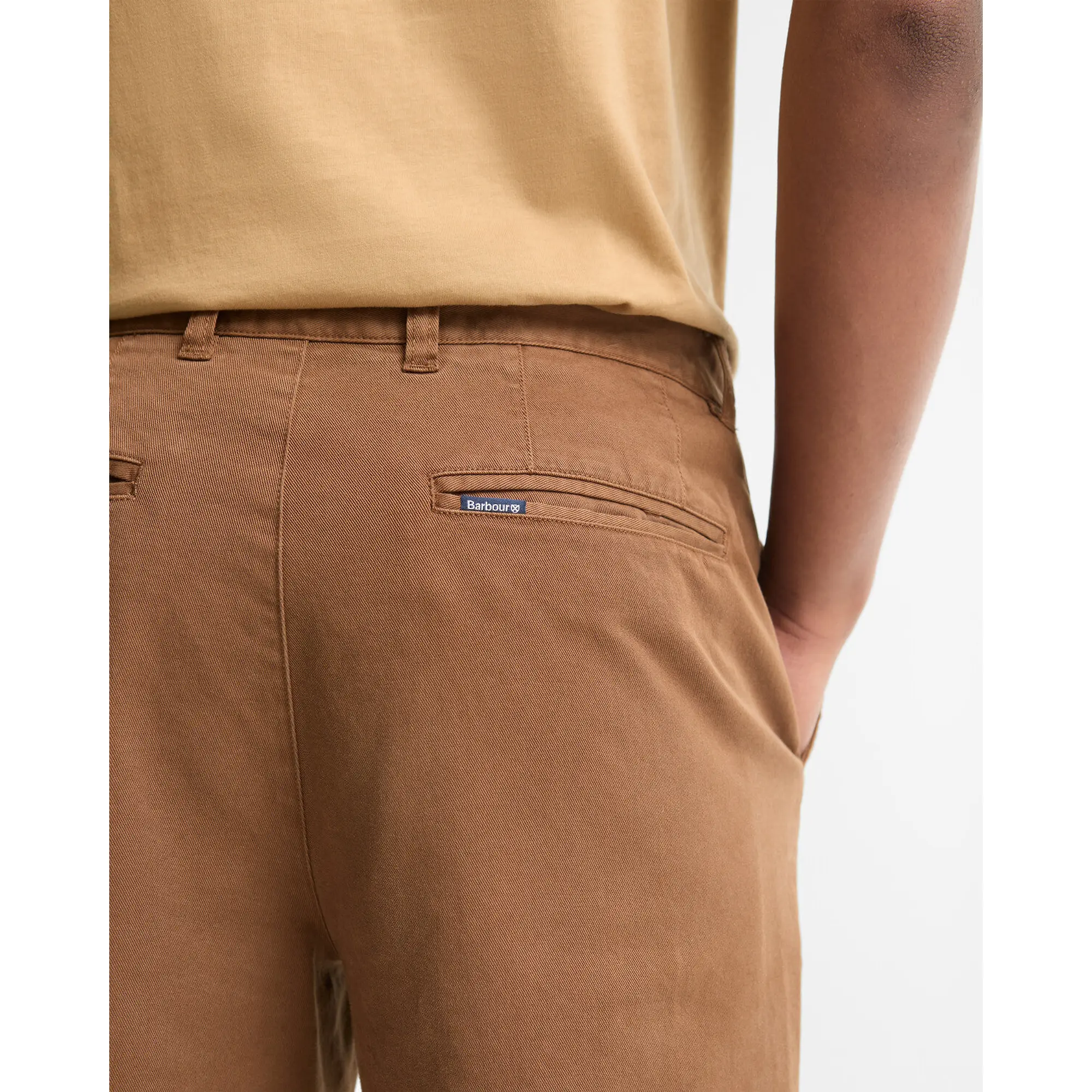 Product image 6 of 6 of Barbour Men's Washed Stretch Tailored Trousers - Dark Sand