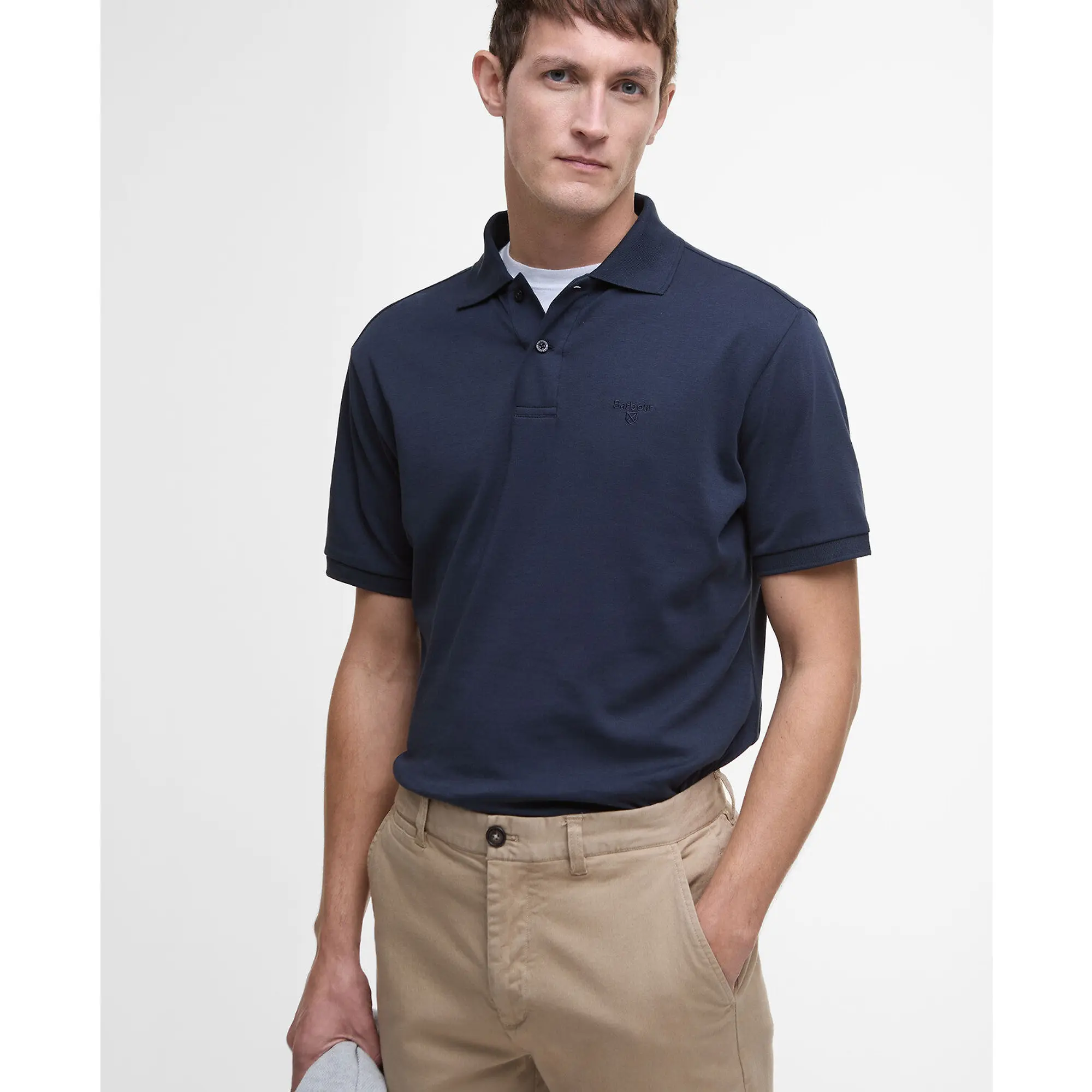 Product image 5 of 6 of Barbour Men's Washed Stretch Tailored Trousers - Washed Stone