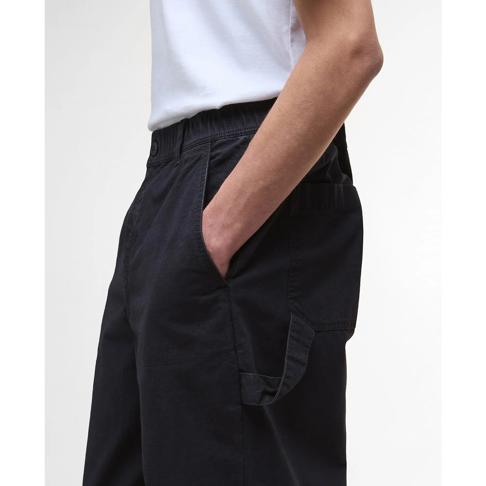 Product image 5 of 6 of Barbour Men's Harton Relaxed Slub Trousers - Dark Navy