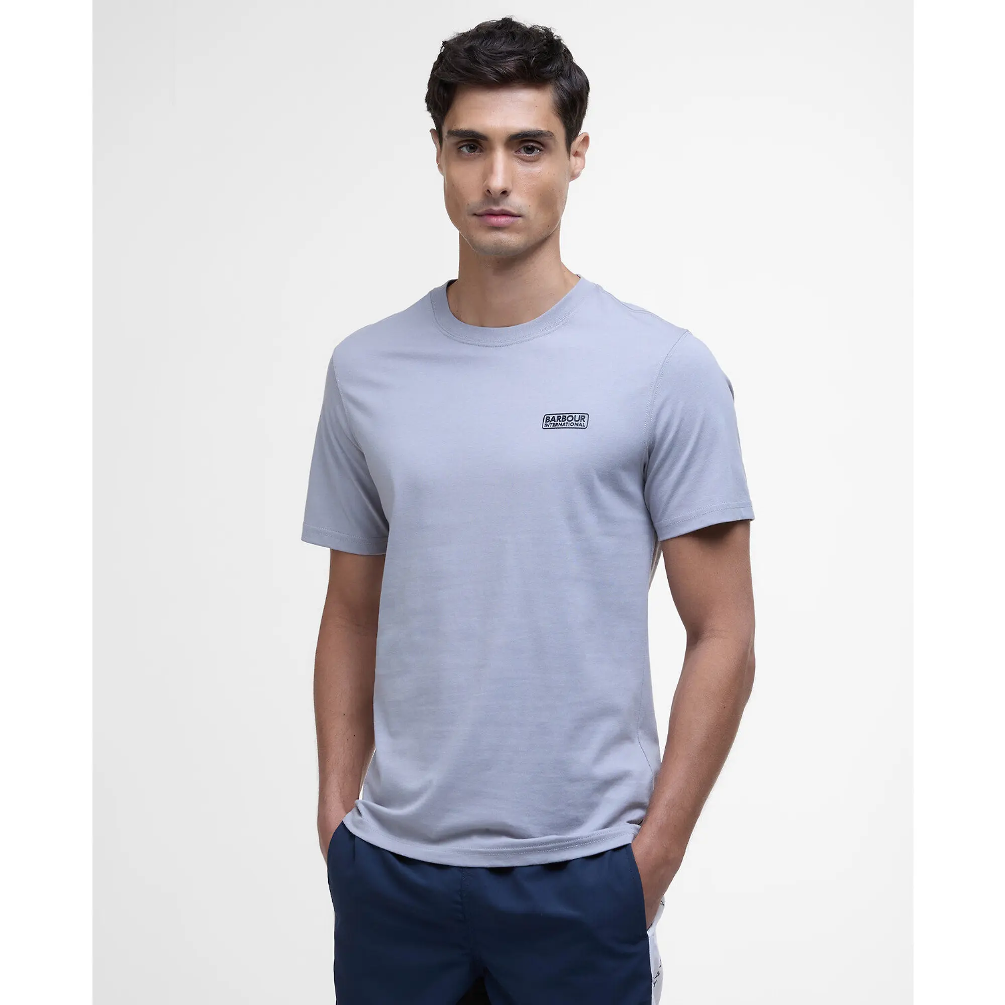 Product image 2 of 6 of Barbour International Men's Small Logo T-Shirt - Pale Slate