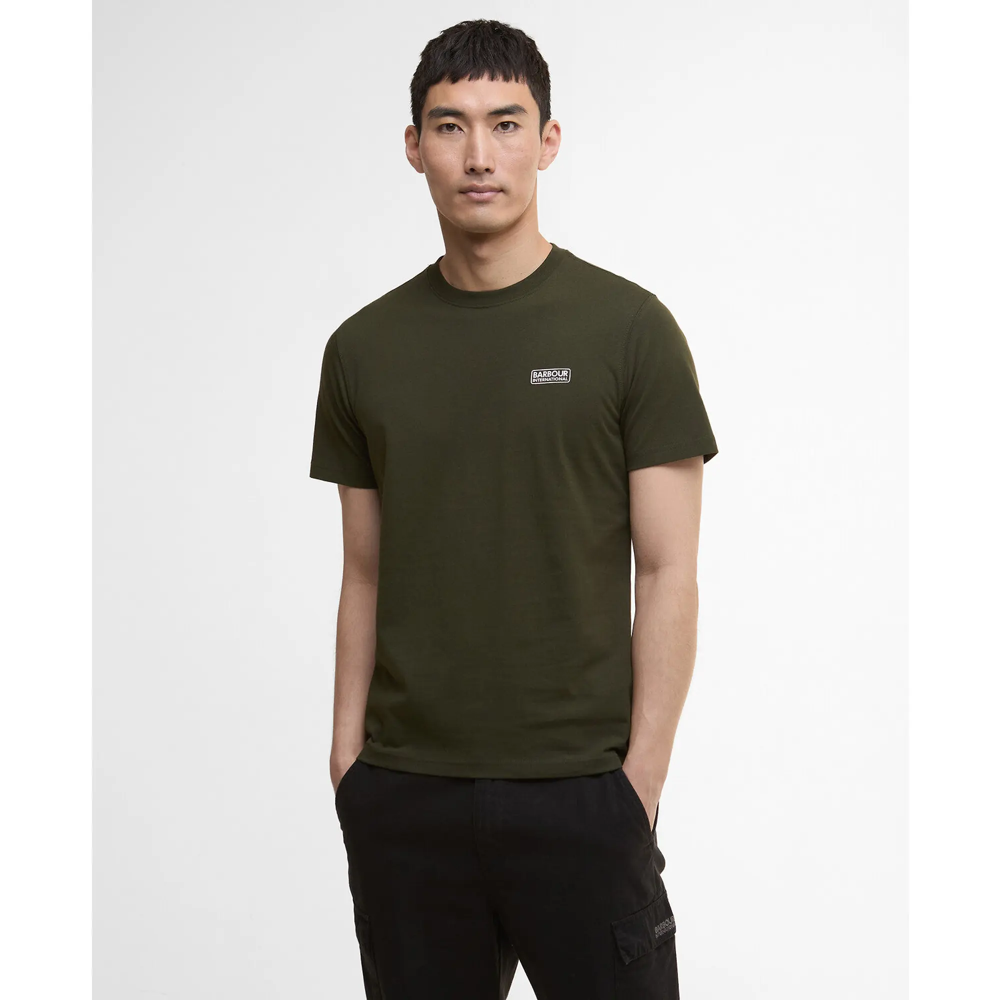 Product image 2 of 6 of Barbour International Men's Small Logo T-Shirt - Sage/White