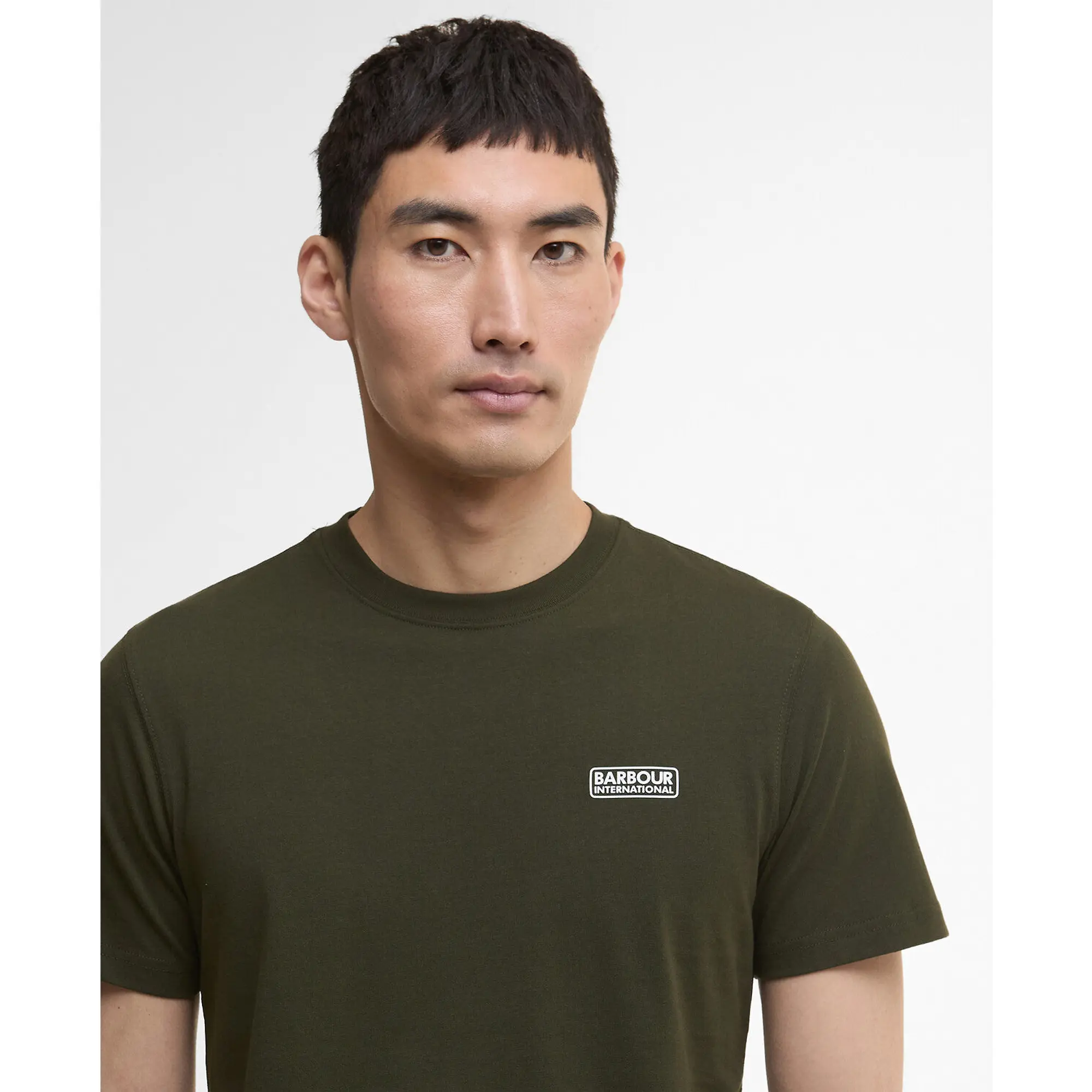 Product image 5 of 6 of Barbour International Men's Small Logo T-Shirt - Sage/White