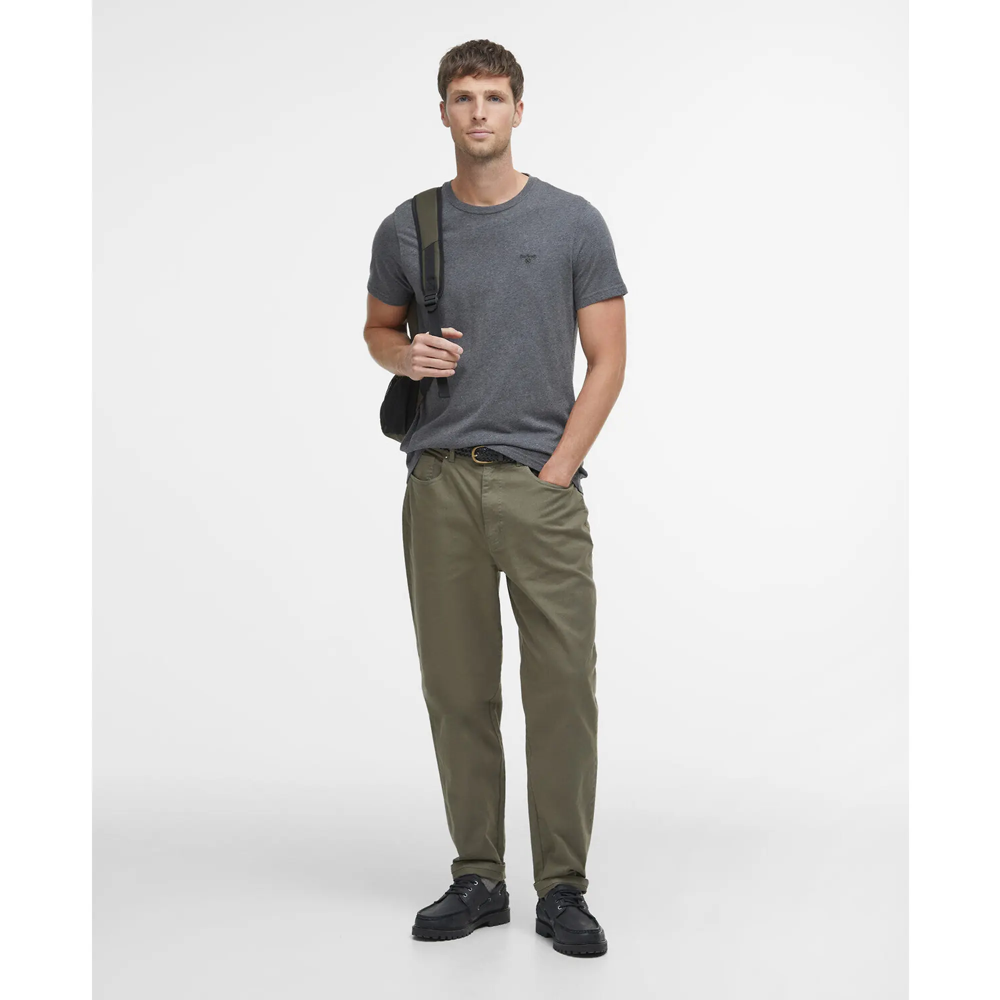 Product image 3 of 6 of Barbour Men's Essential Sports T-Shirt - Slate Marl