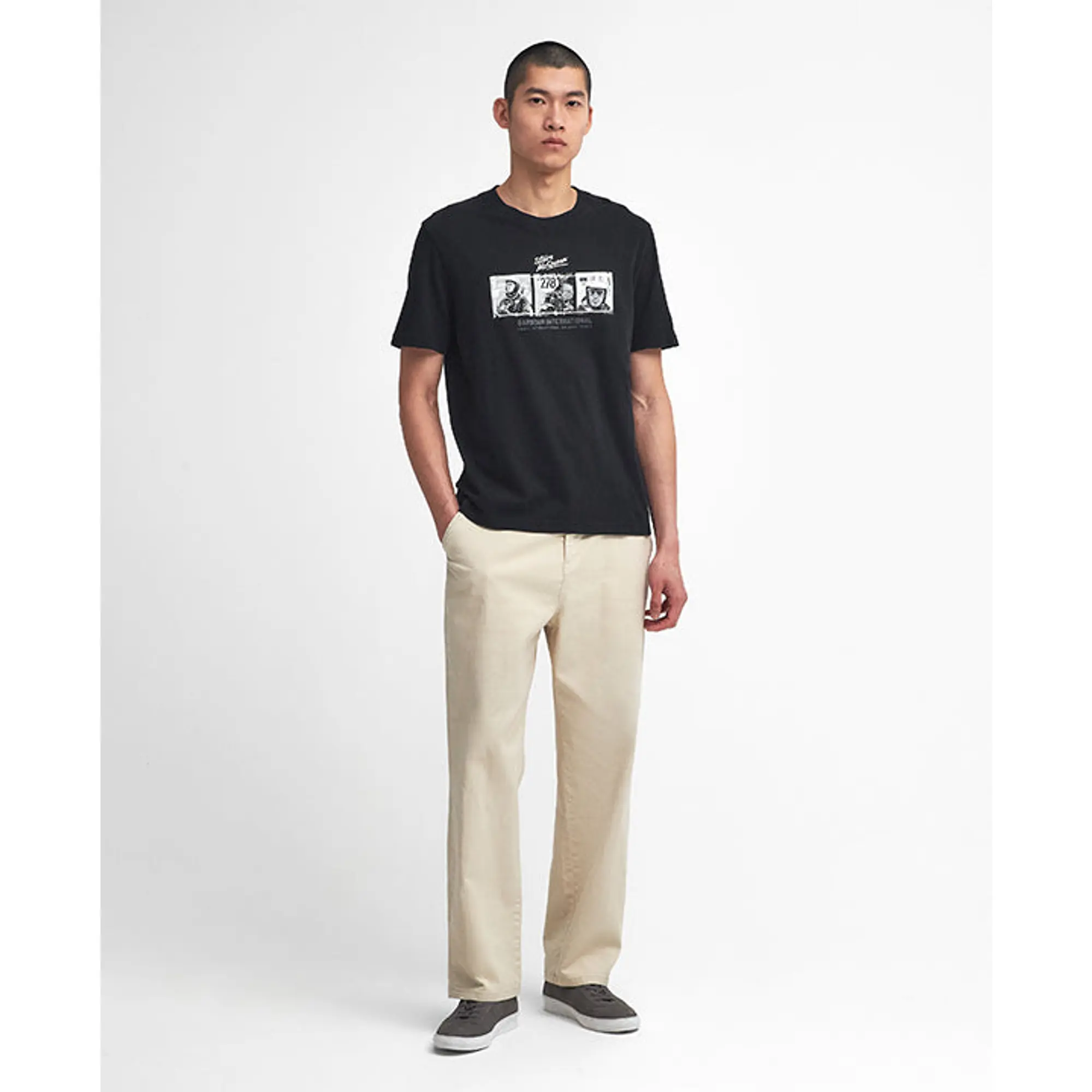Product image 2 of 6 of Barbour International Men's Firebird Graphic T-Shirt - Black